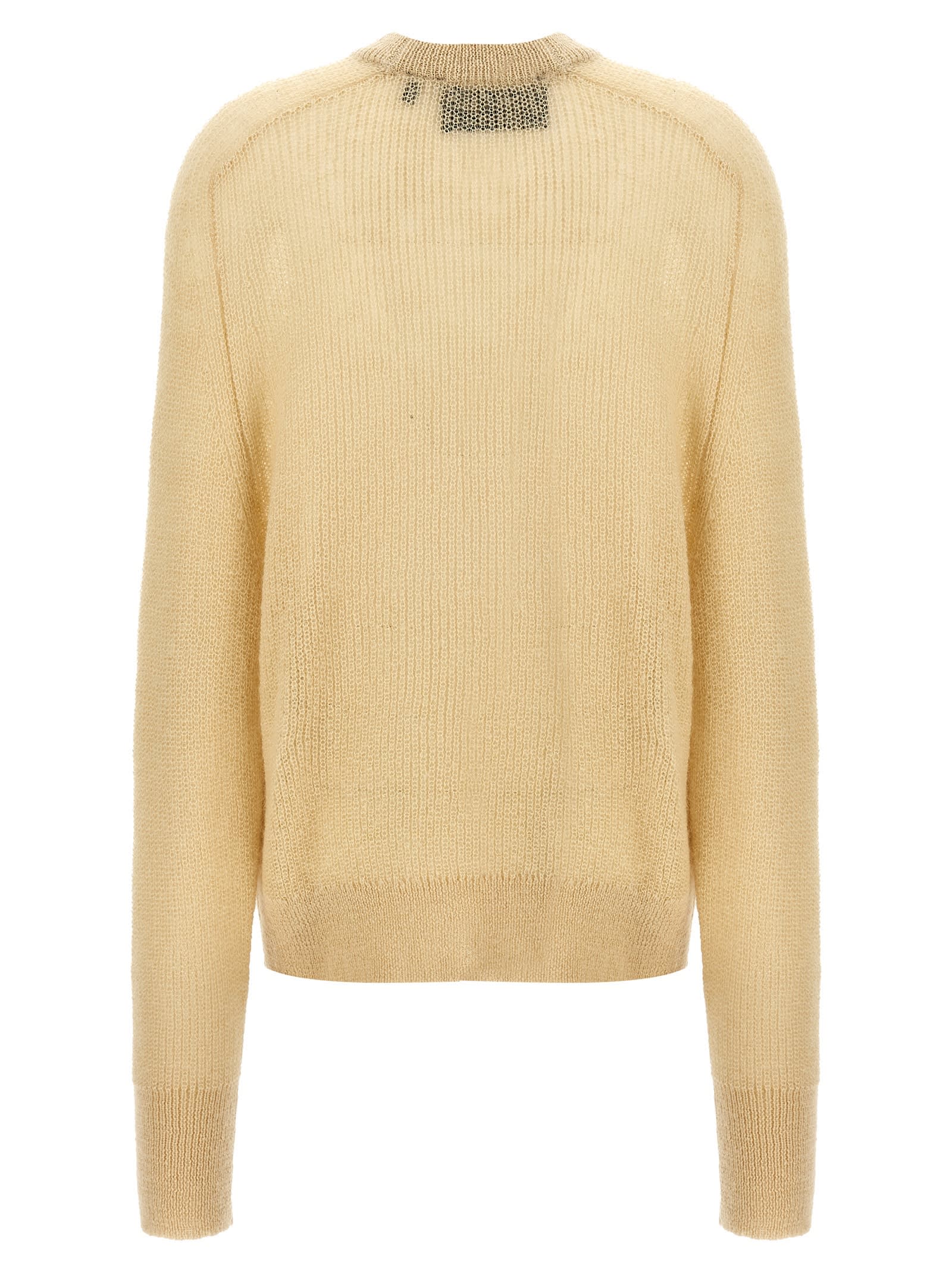 Shop Rotate Birger Christensen Logo Label Sweater In White