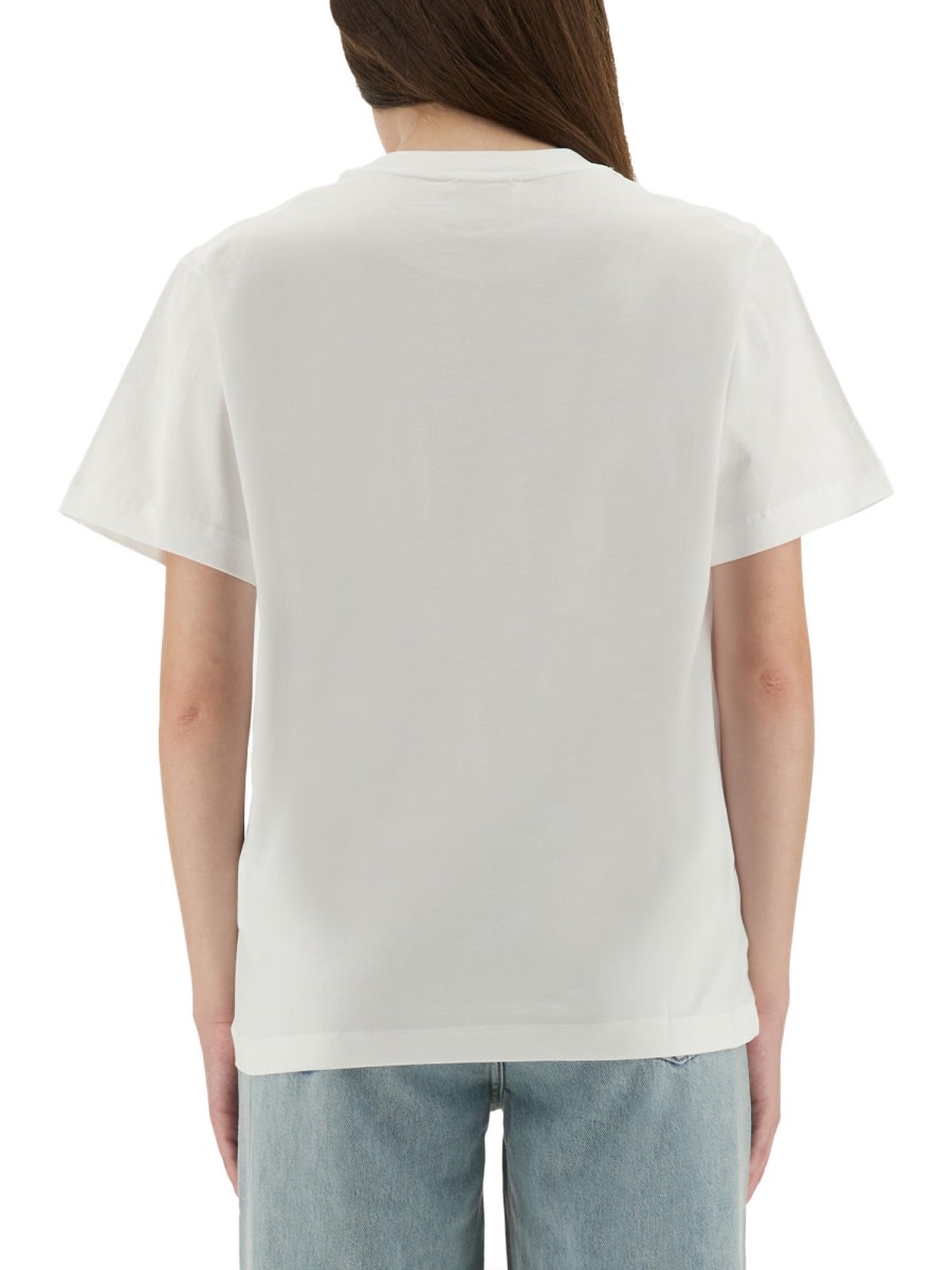 Moschino Jeans T Shirt With Print In White