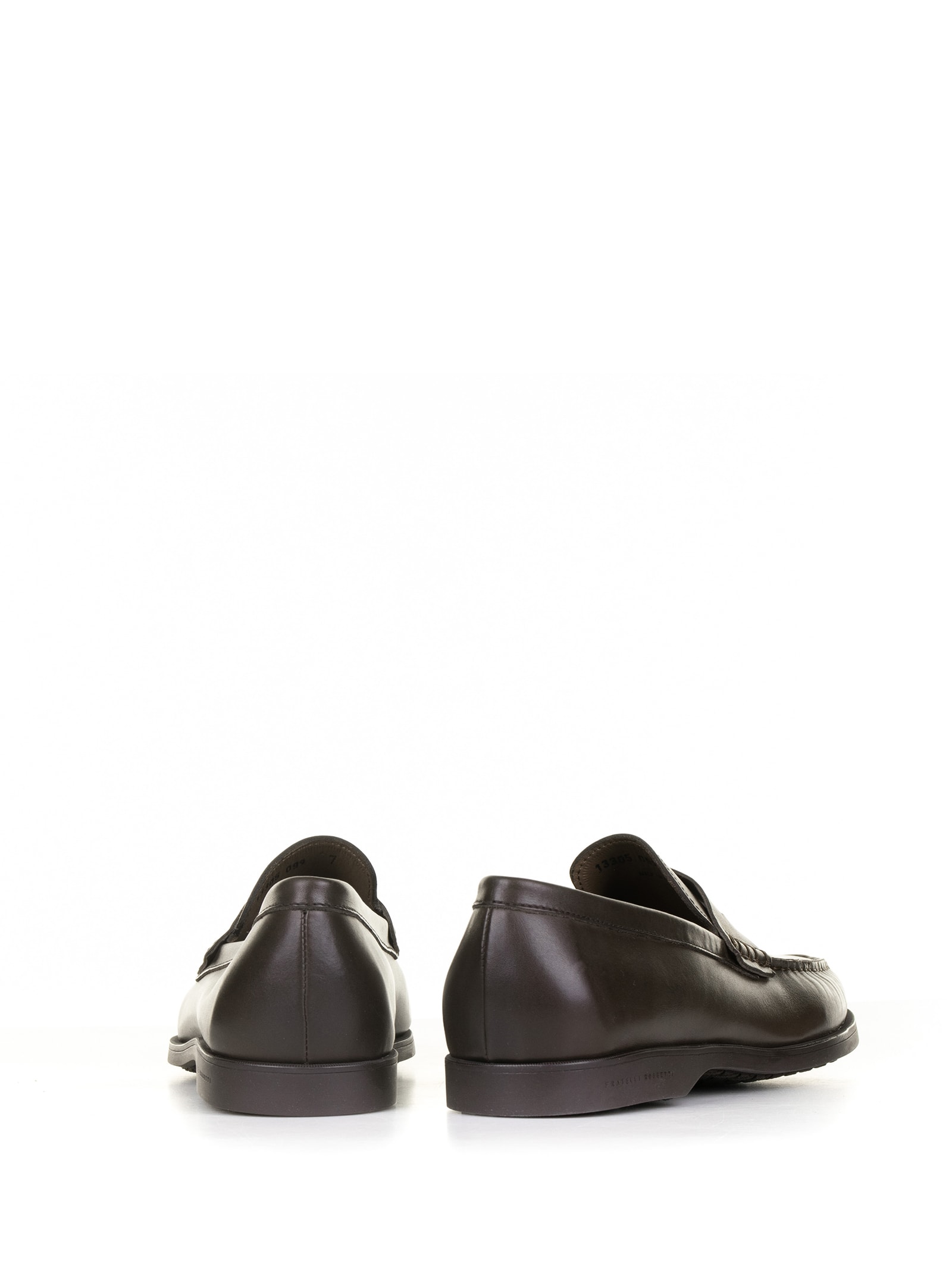 Shop Fratelli Rossetti Brown Leather Moccasin In T.moro