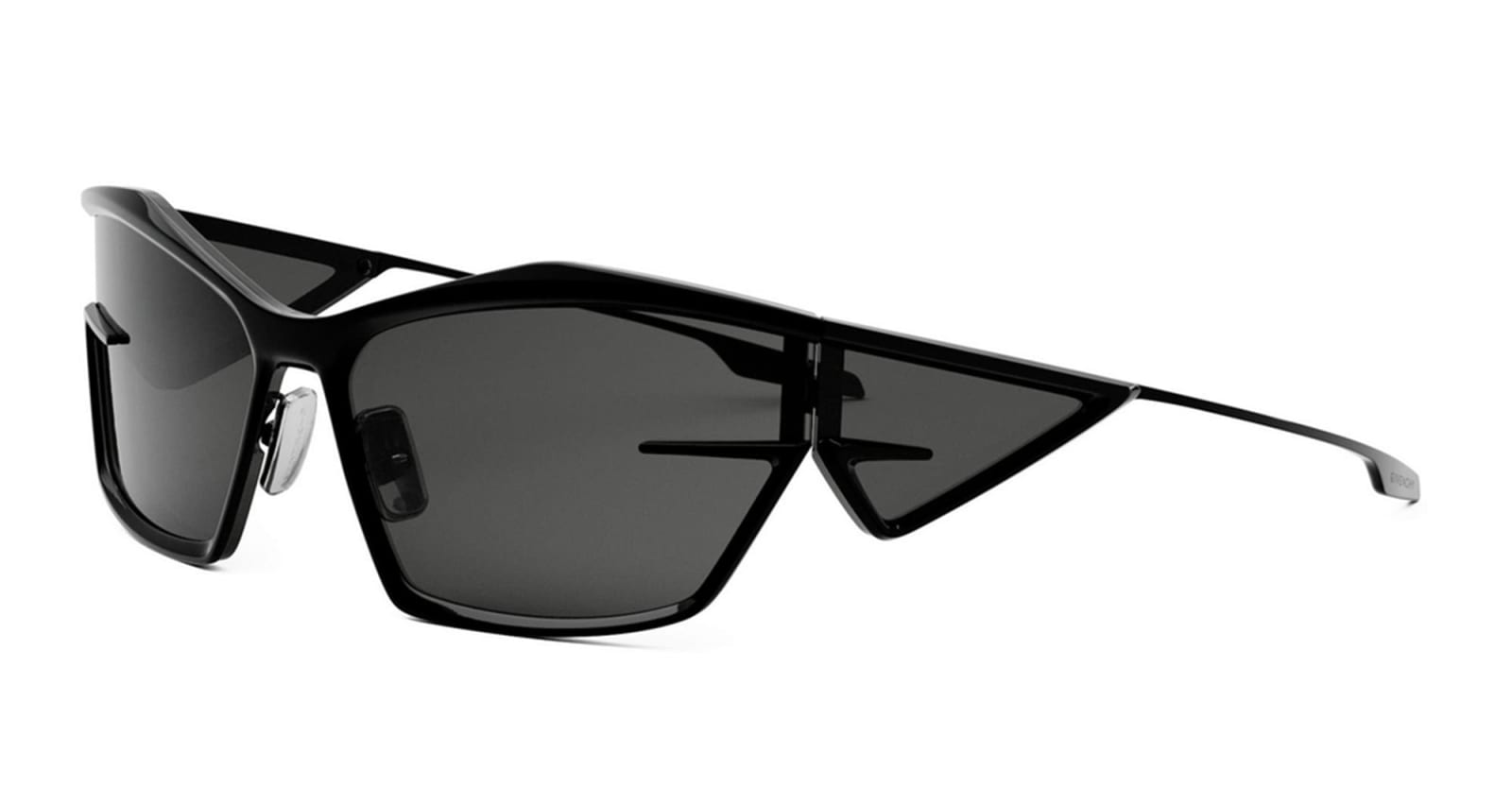 Shop Givenchy Gv40066u - Shiny Black Sunglasses