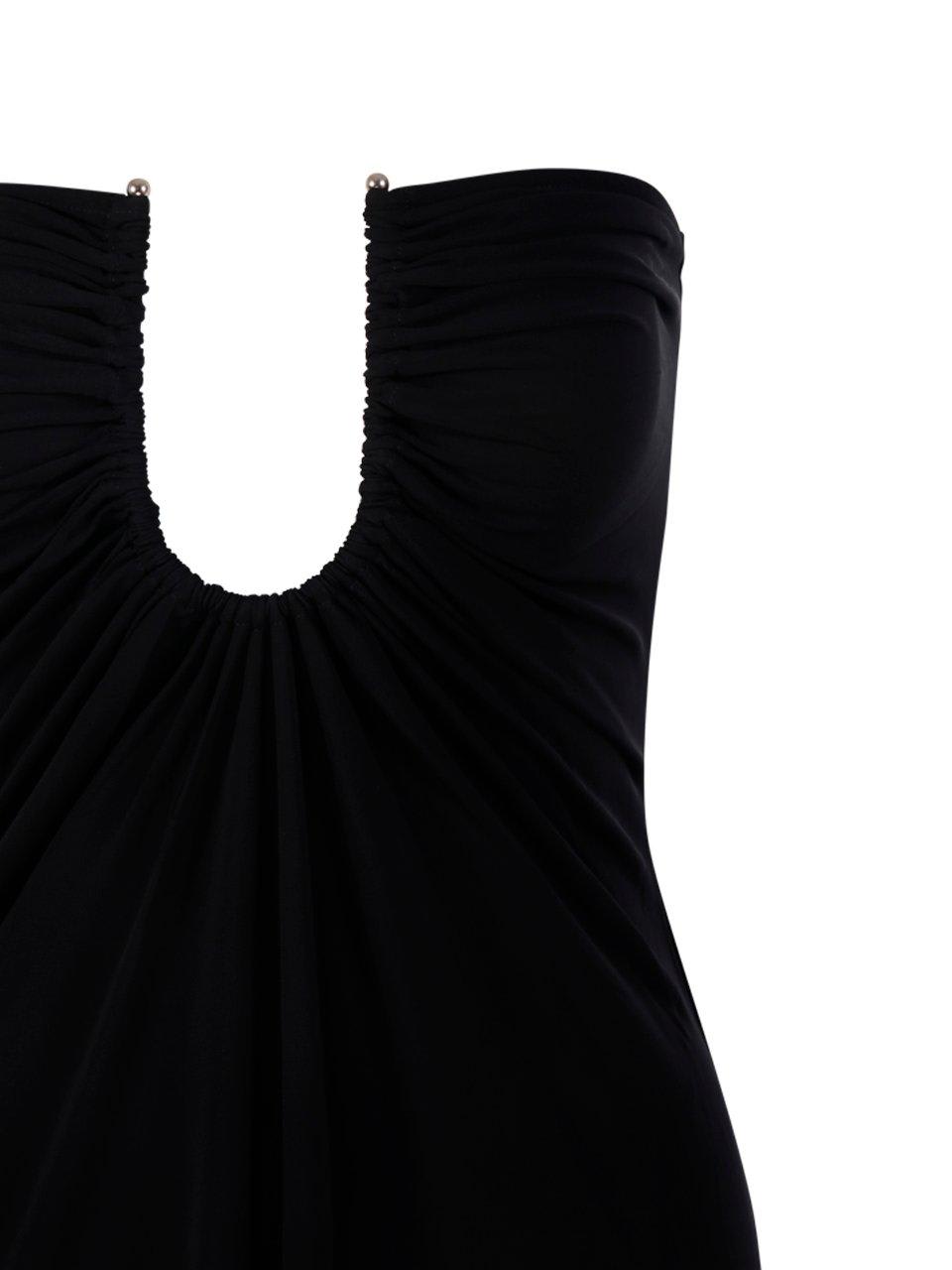 Christopher Esber Arced Palm Strapless Dress