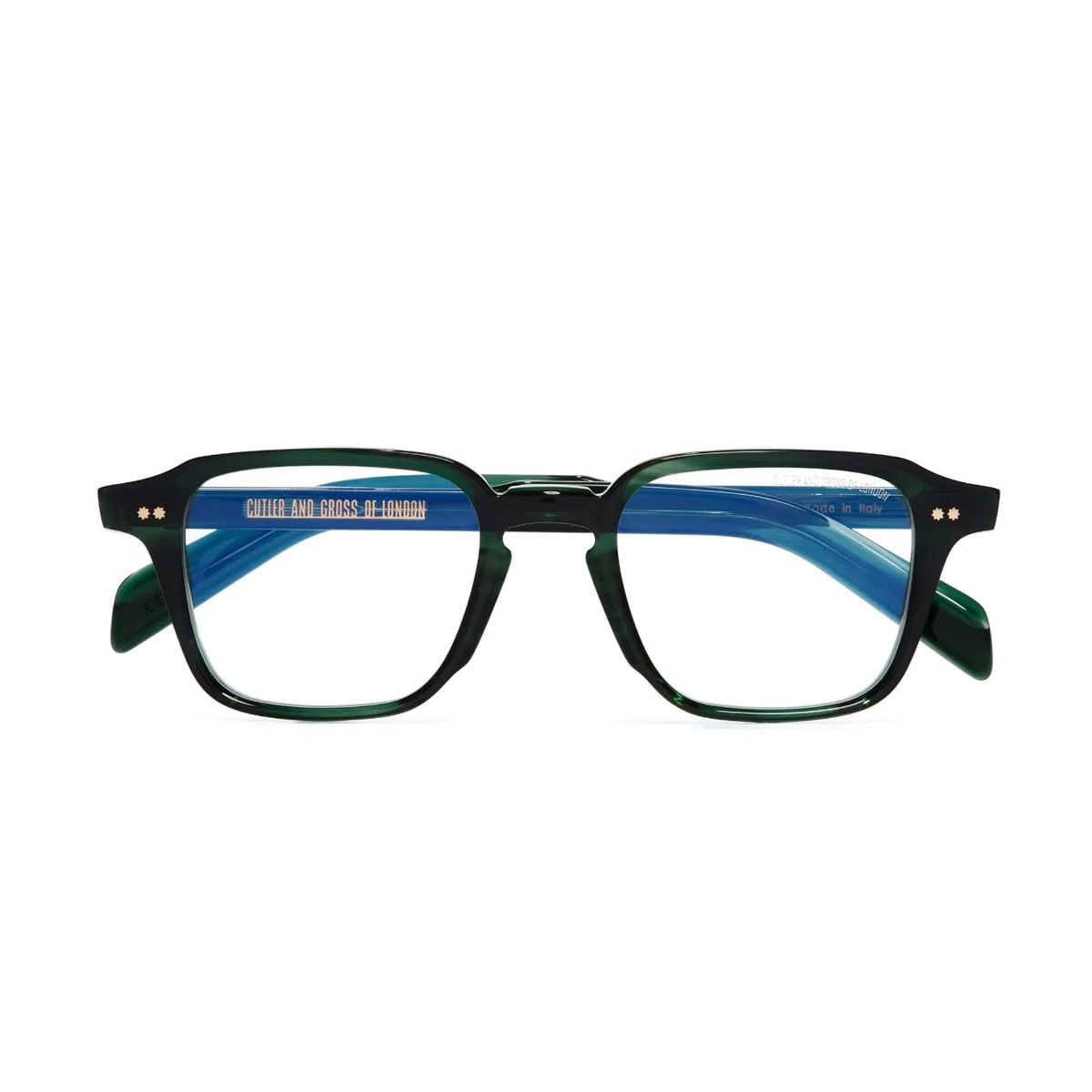 Shop Cutler And Gross Gr07 03 Striped Dark Green Glasses In Verde