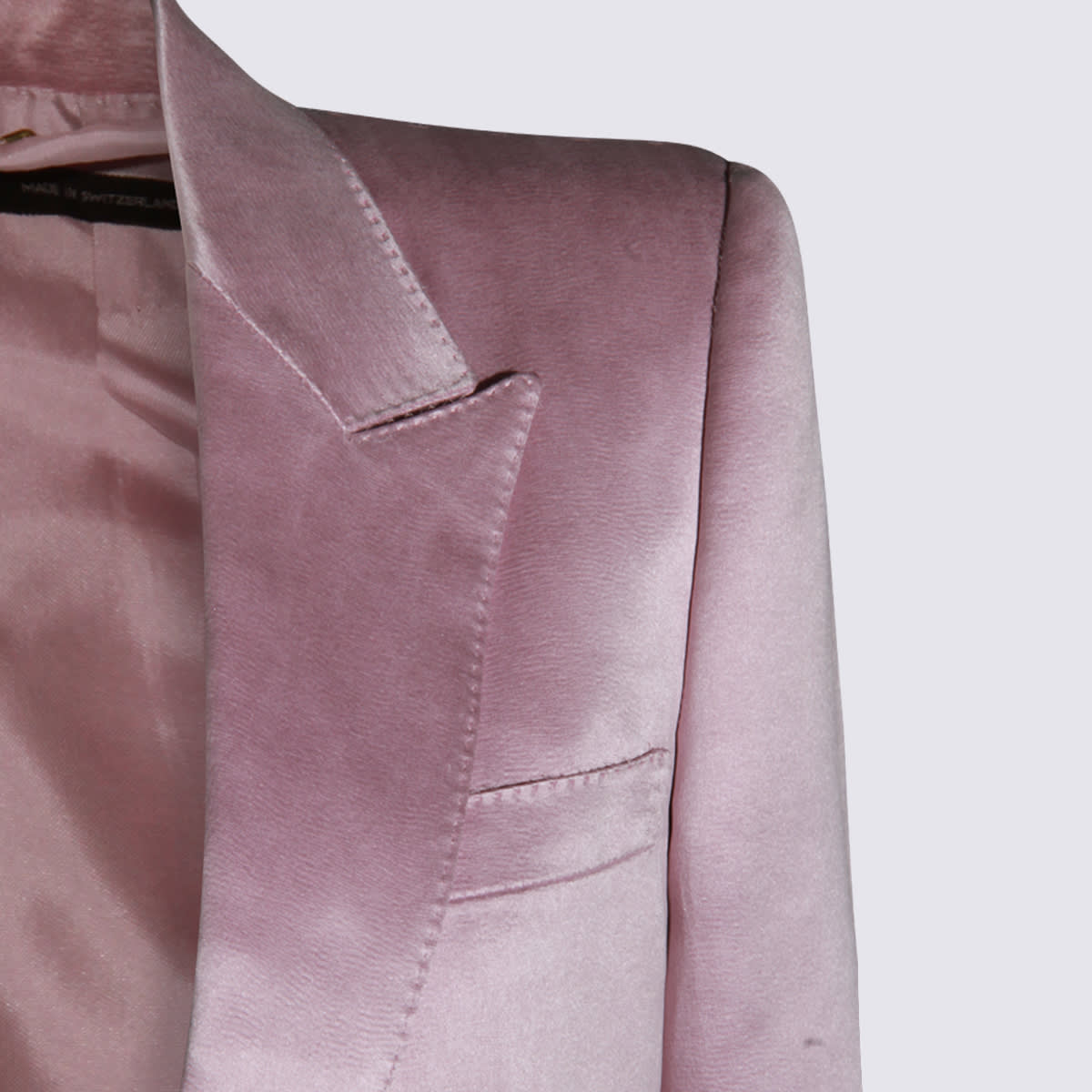 Tom Ford Pink Cotton Blazer In Pink