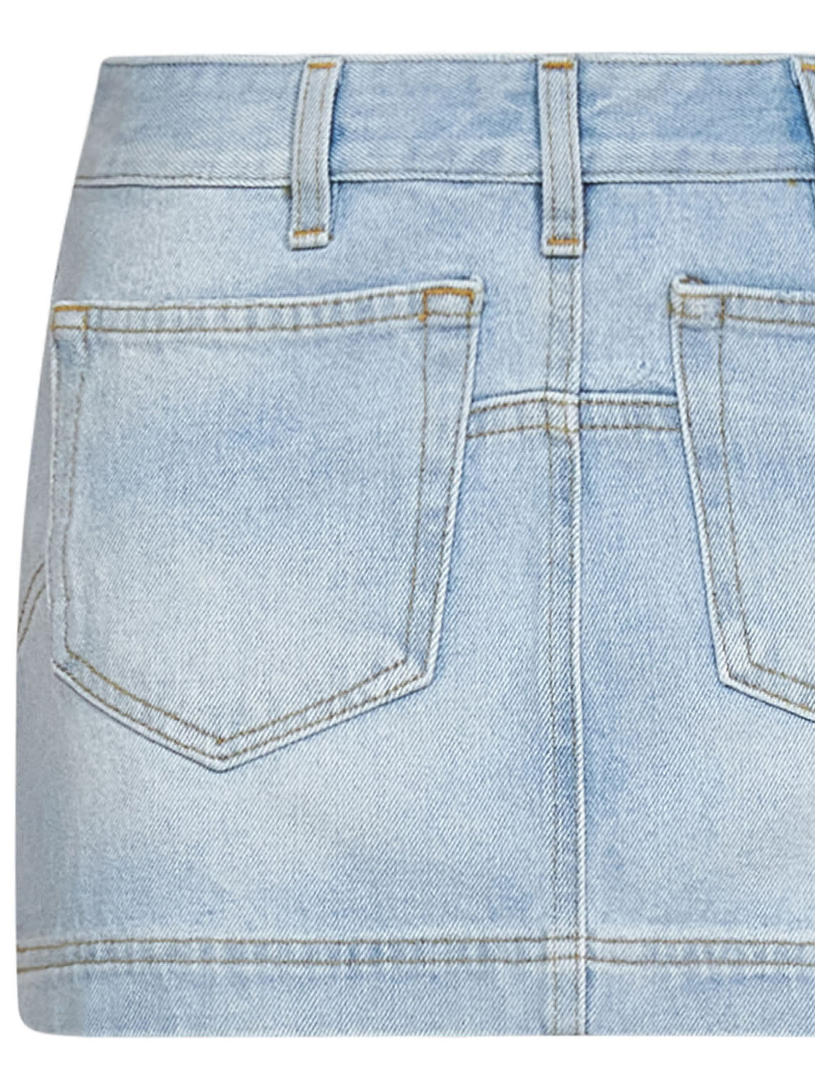 Shop Attico Abra Skirt In Blu