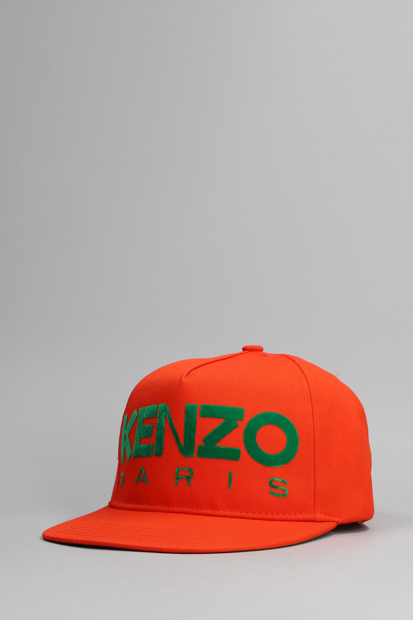 Shop Kenzo Hats In Orange Cotton