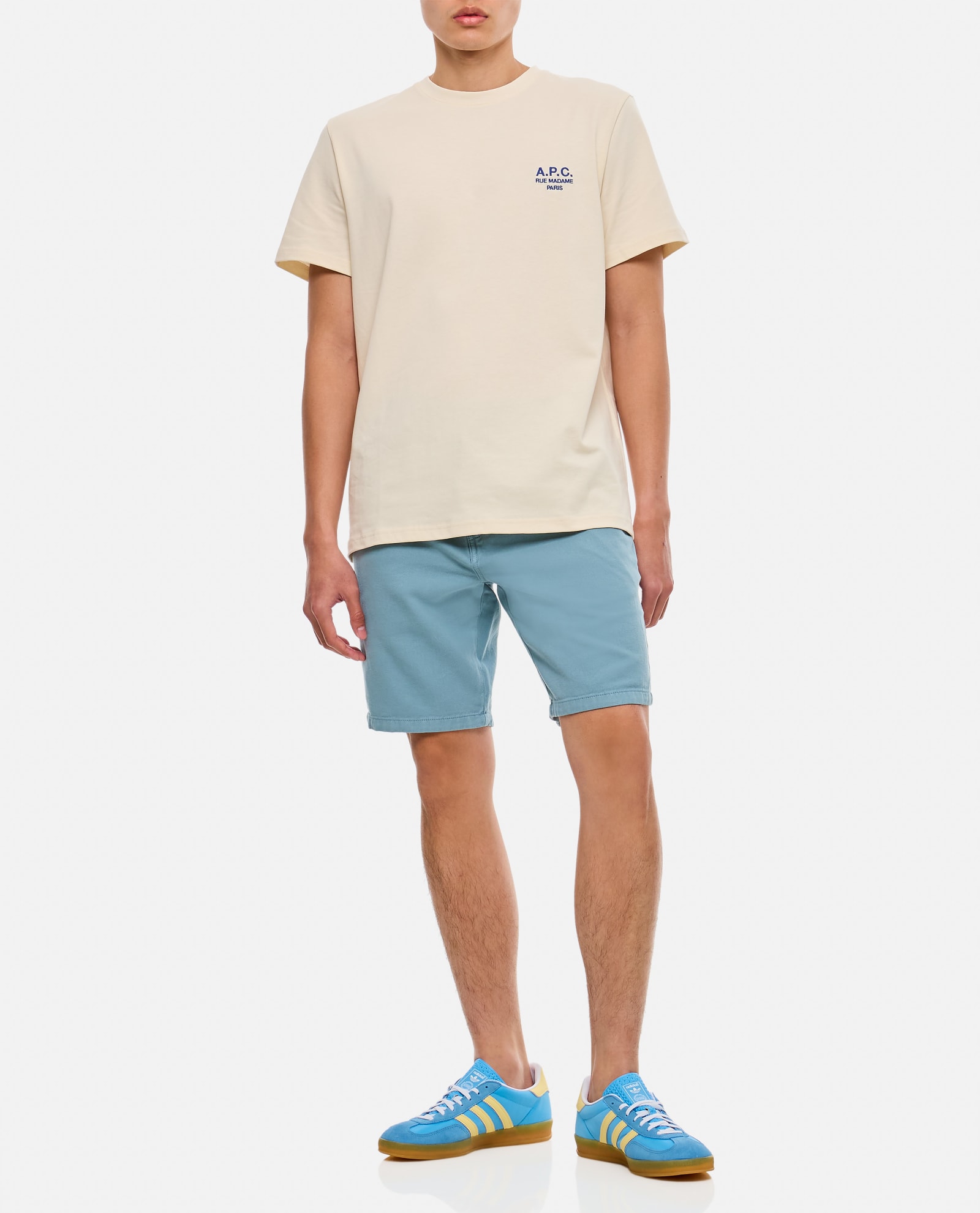Shop Paul Smith Cotton Shorts In Blue