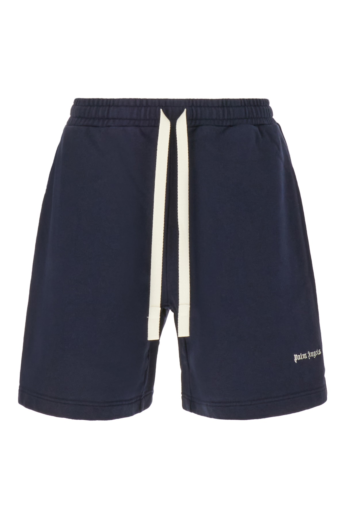 Palm Angels Midnight Blue Cotton Bermuda Shorts In 4603