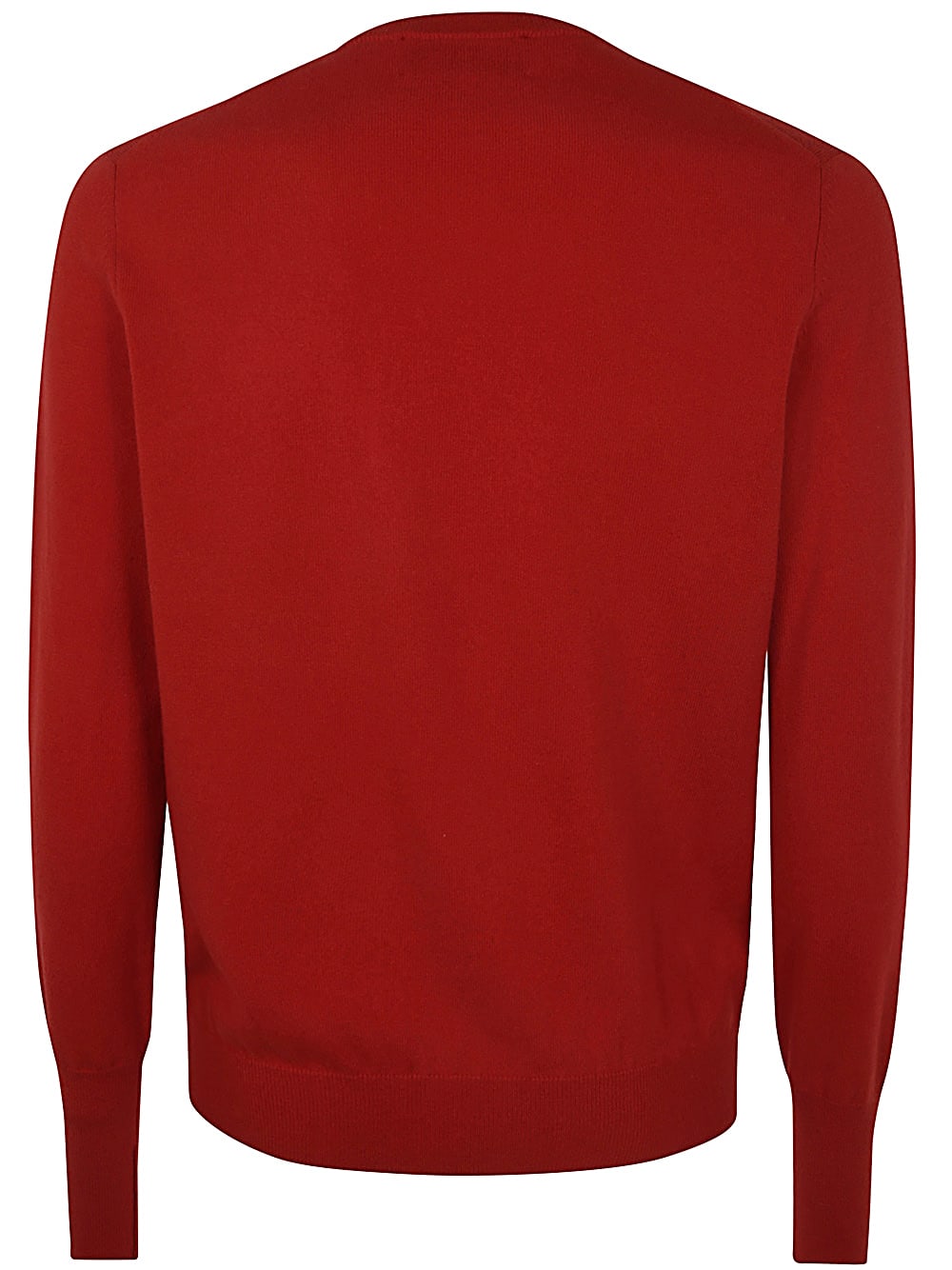 Shop Ballantyne Round Neck Pullover In Orange Red