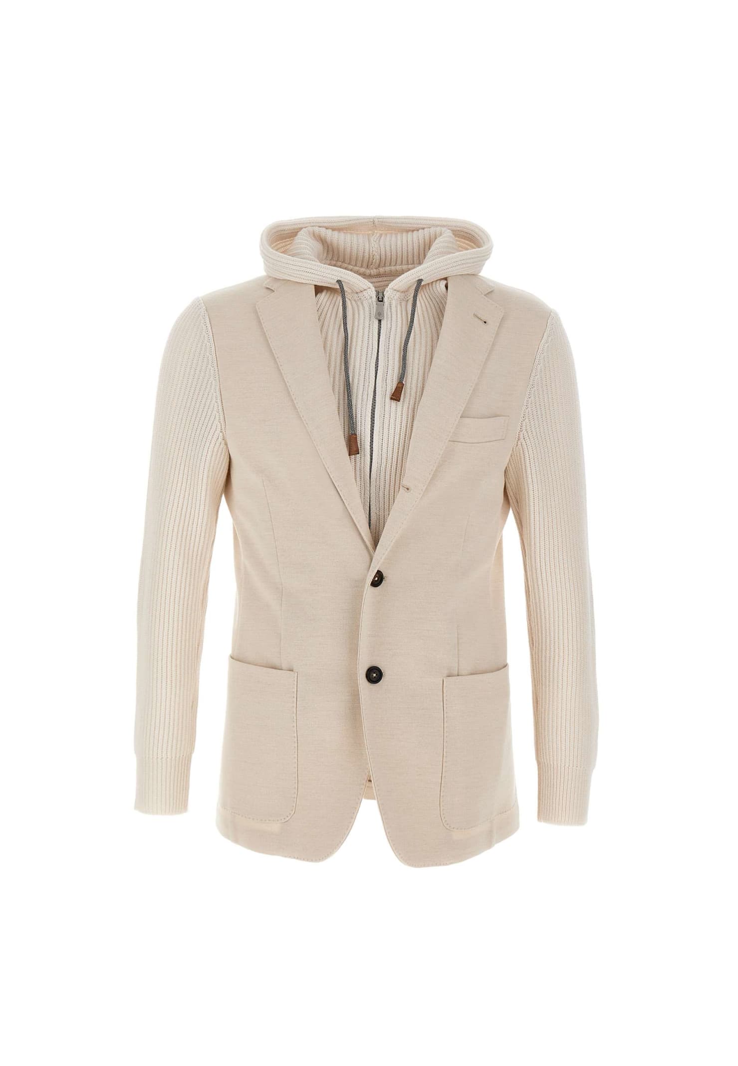 ELEVENTY WOOL AND COTTON JACKET