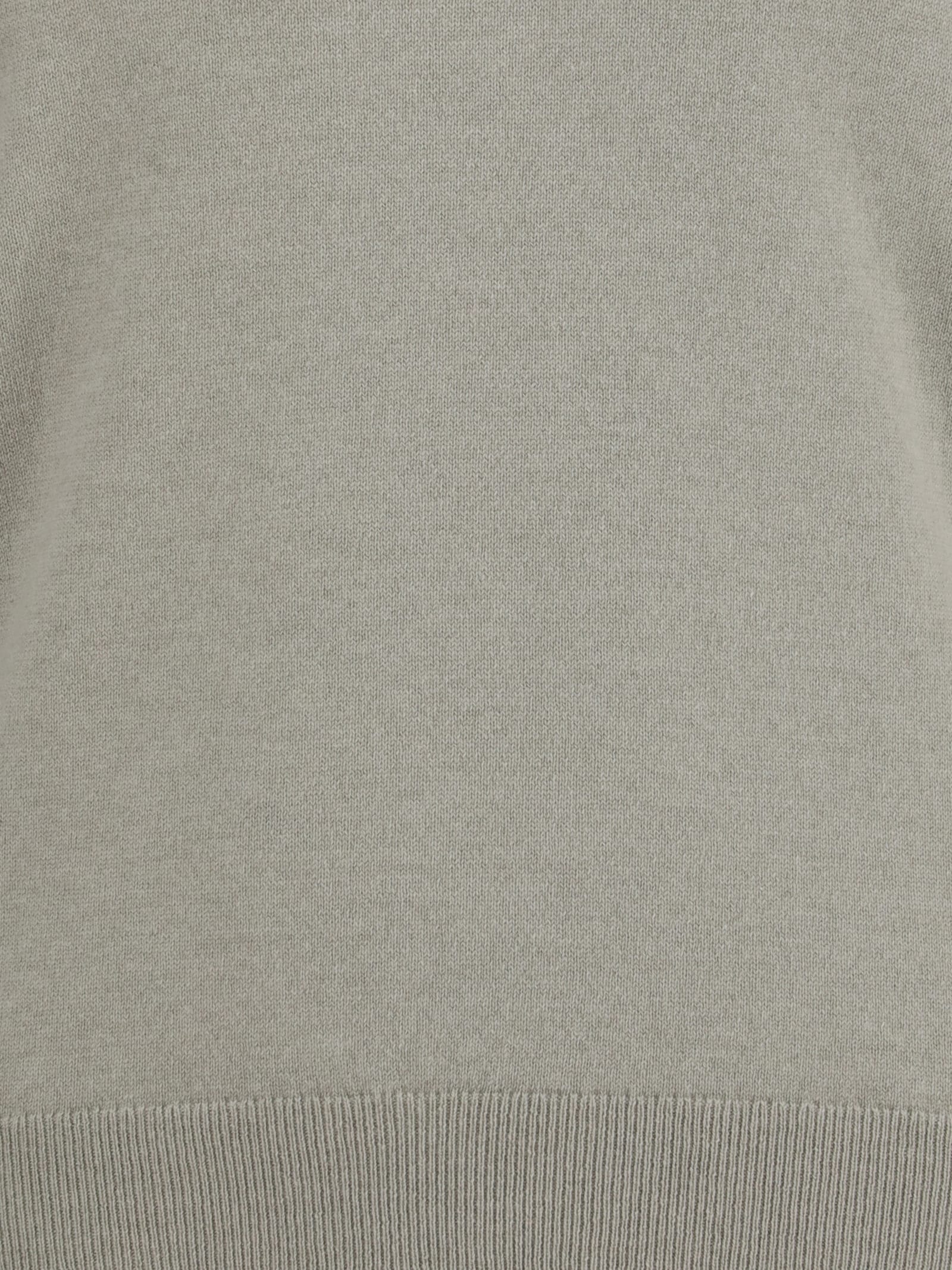 Cruciani Crew-neck Fine-knit Sweater In Gray