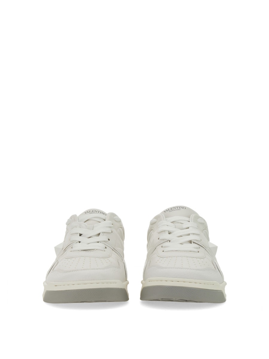 Shop Valentino Low-top One Stud Sneaker In White