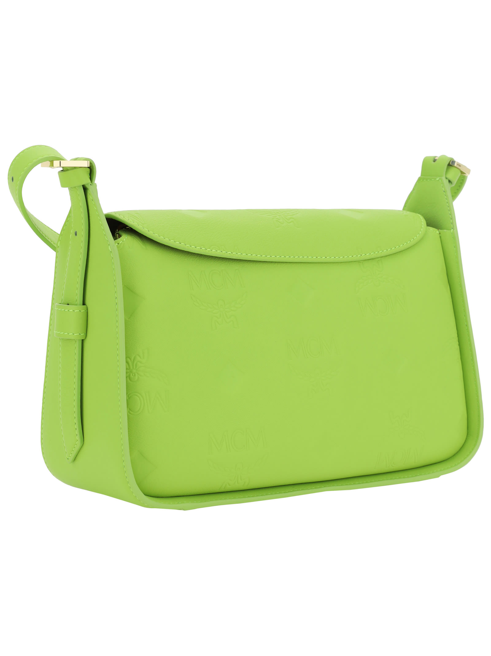 MCM Aren Hobo Small Acid Lime, Hobo Bag