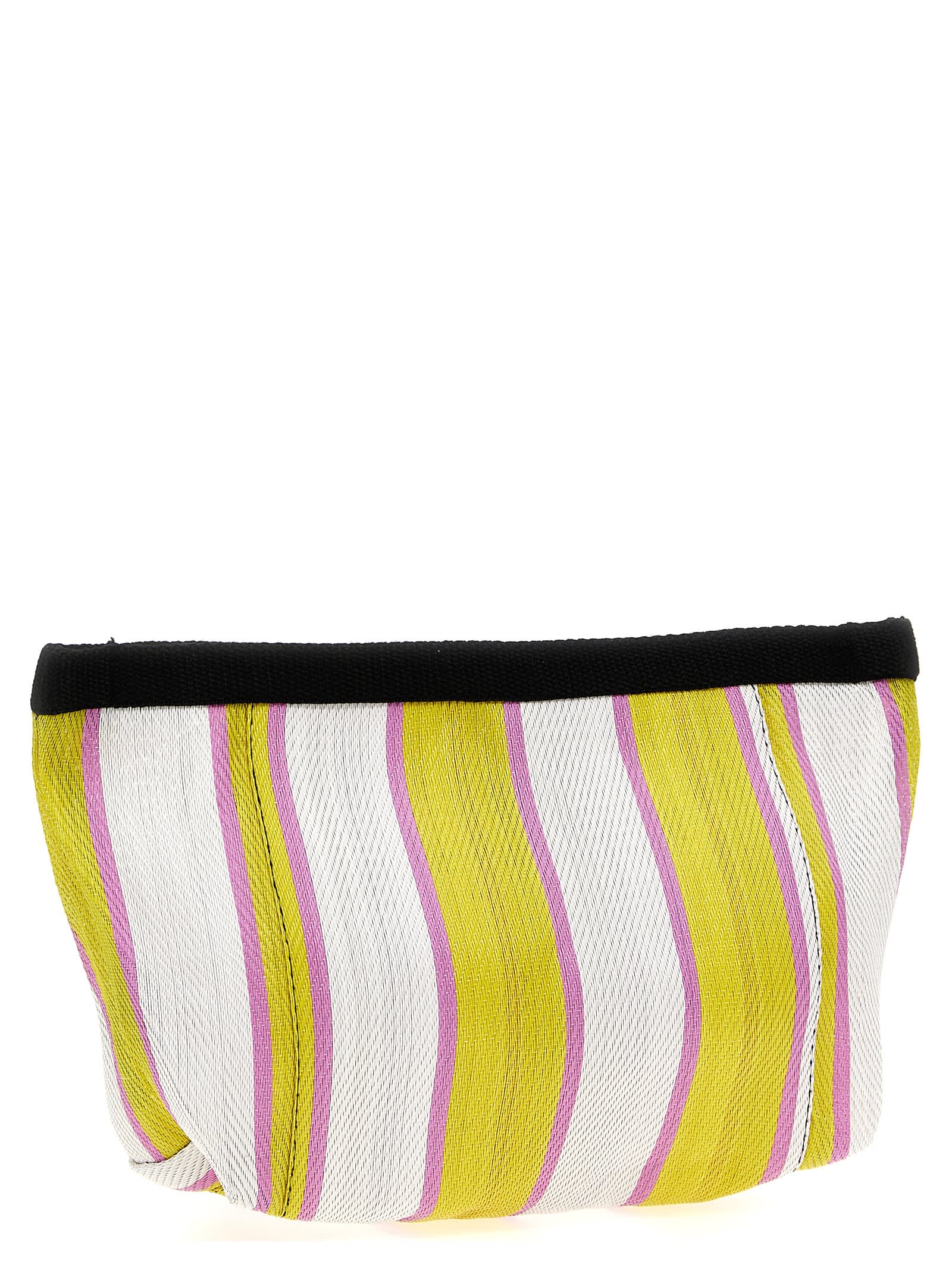 Shop Isabel Marant Powden Clutch Bag In Multicolour