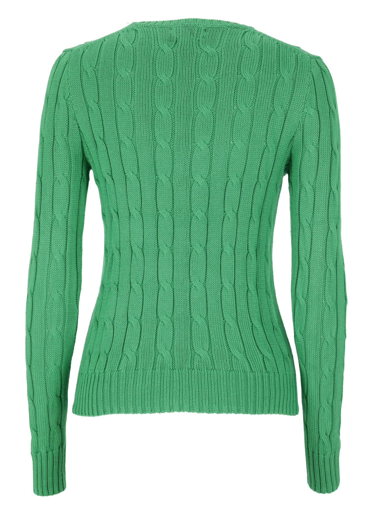 Shop Ralph Lauren Sweater With Pony In Green