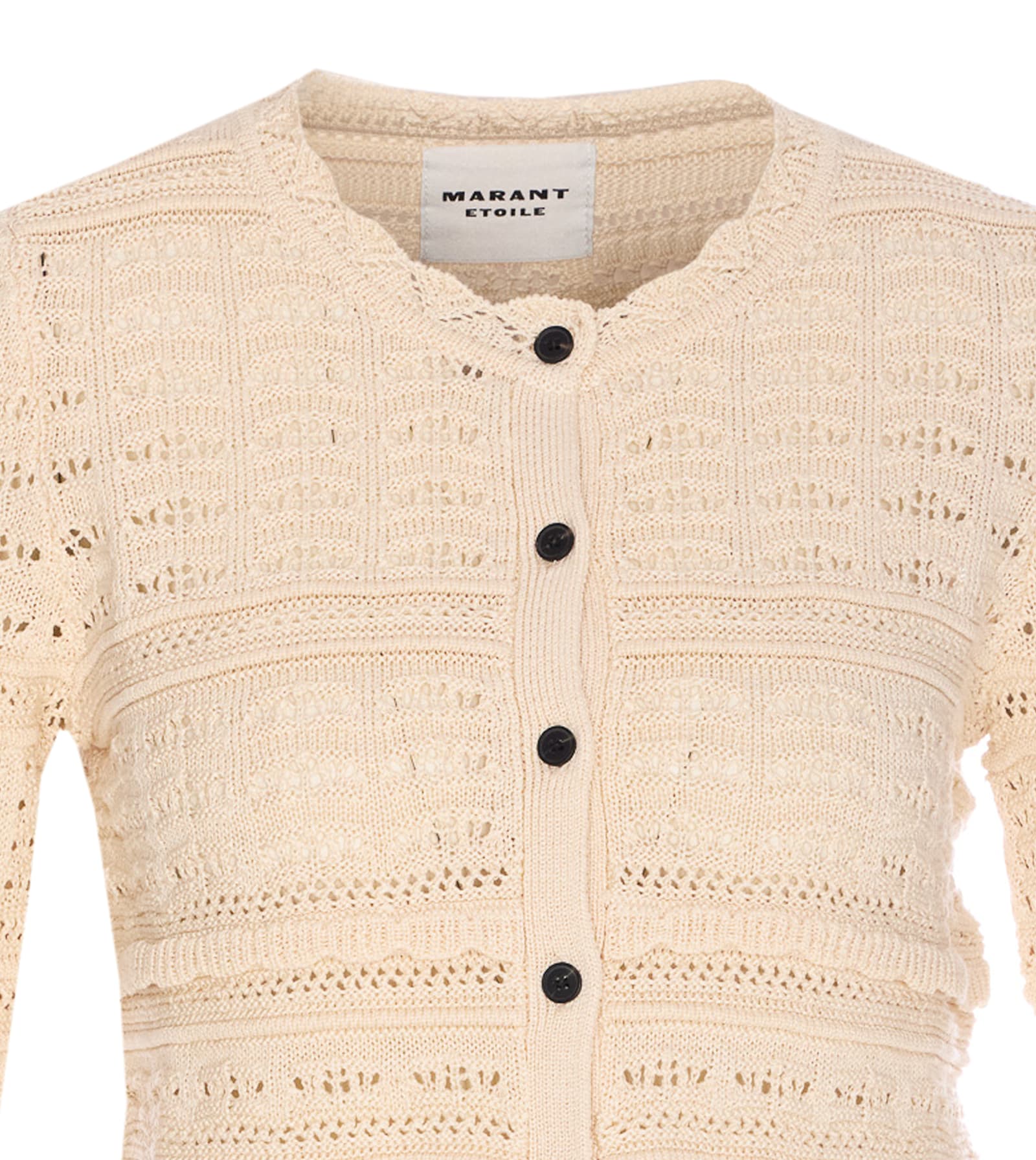 Isabel Marant Étoile Crewneck Knitwear Textured Knit In Beige