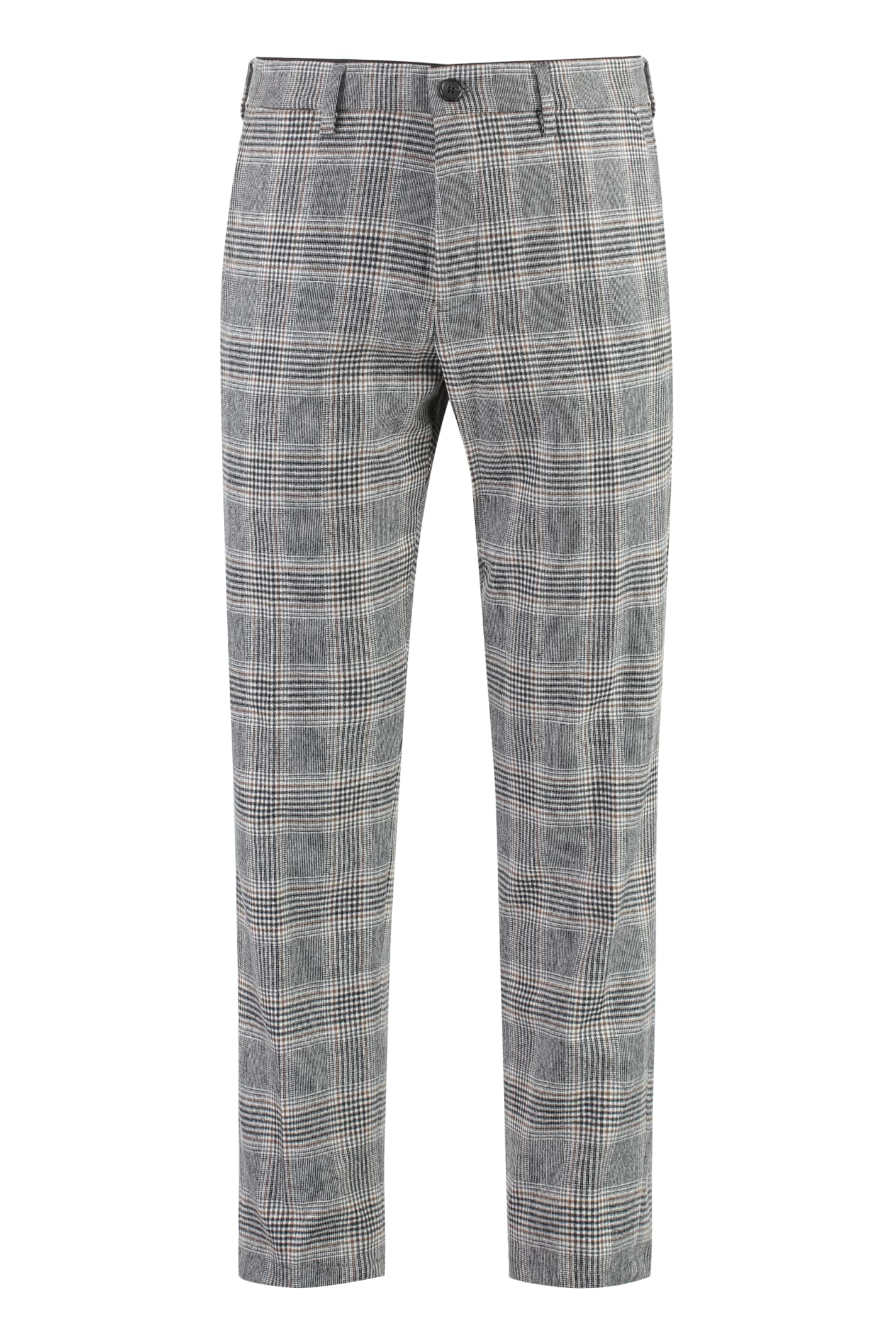 Shop Department Five Setter Chino Pants In Wool Blend In Grey