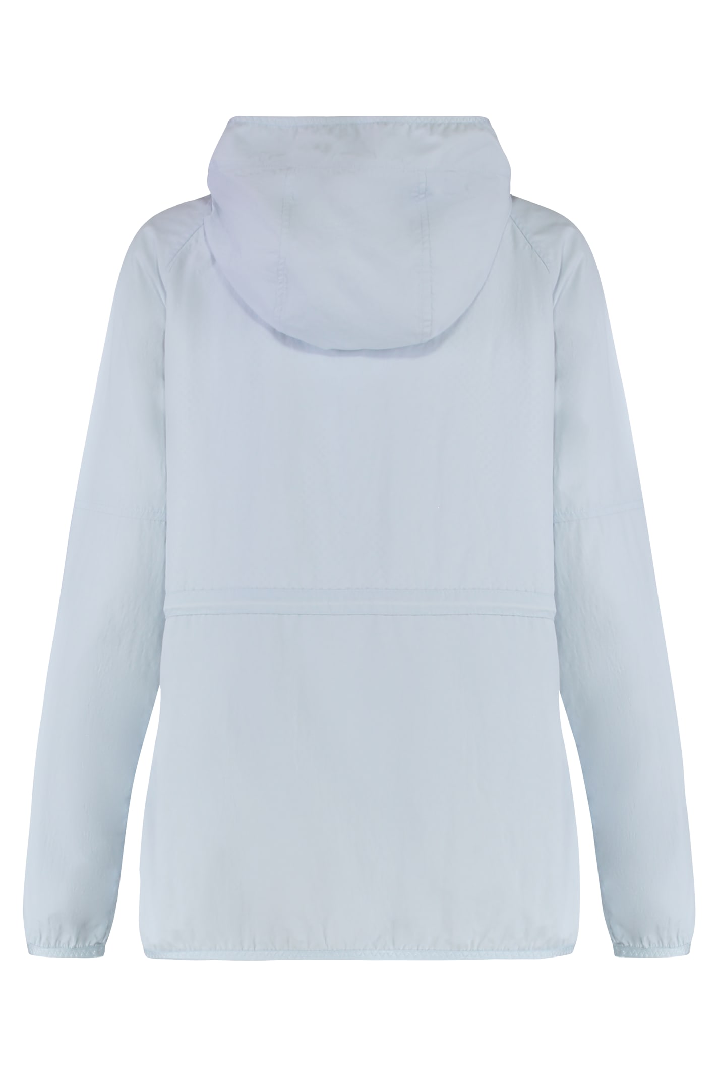 Canada Goose Windbreaker With Adjustable Drawstring Waist And Hood In Blue