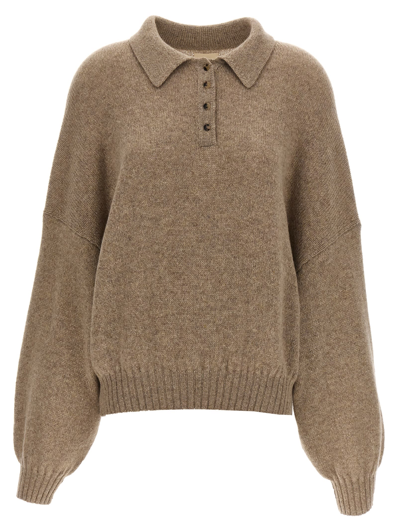 Shop Khaite Rene Sweater In Beige