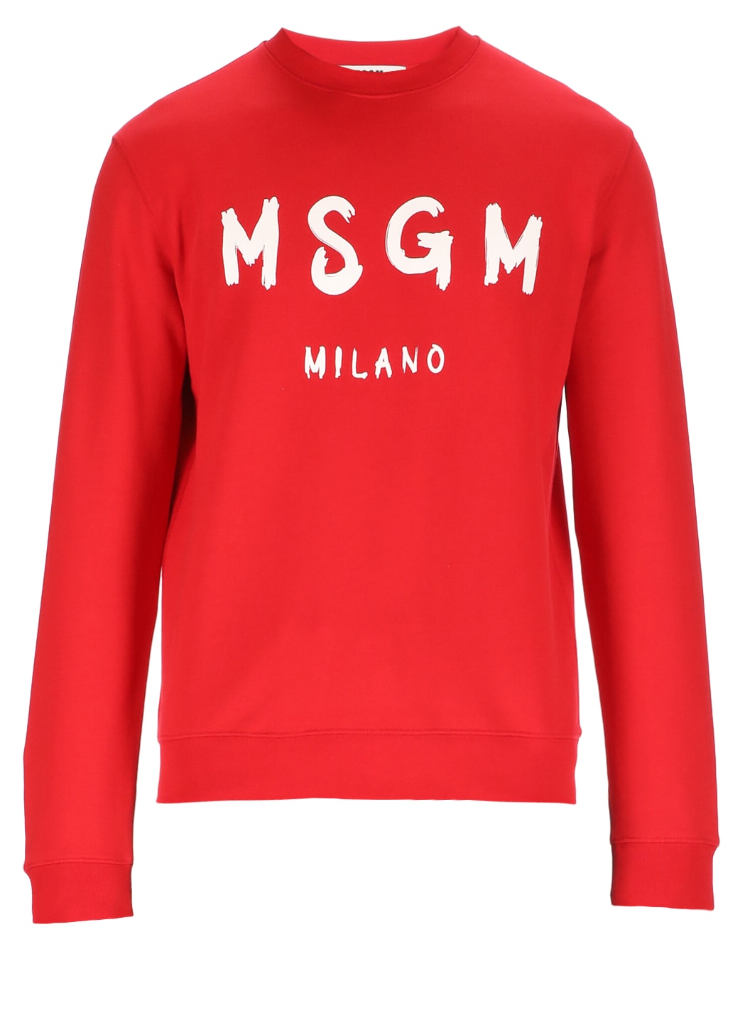 MSGM Sweatshirt With Brush Stroked Logo