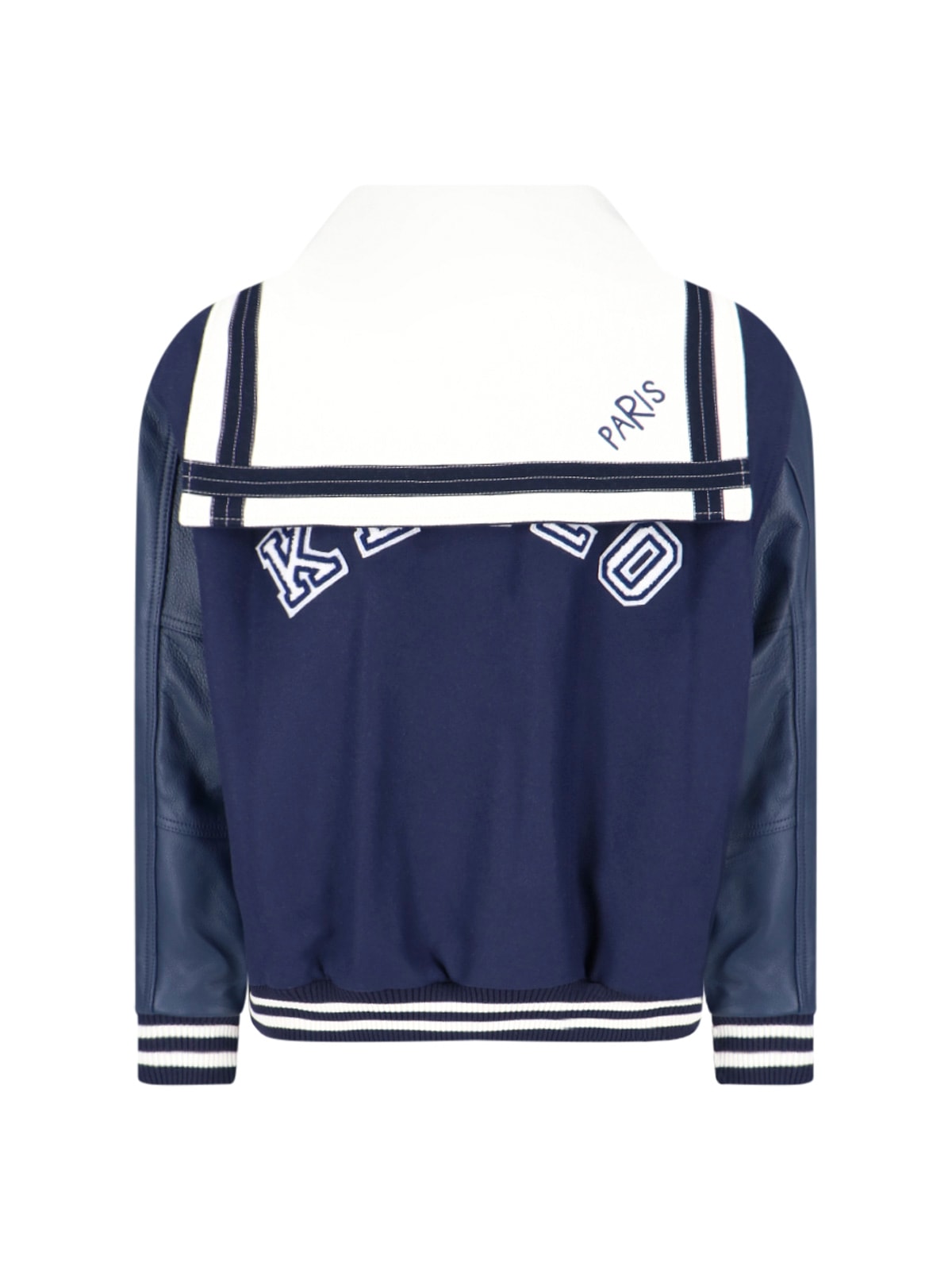 Shop Kenzo Varsity Sailor Jacket In Blue