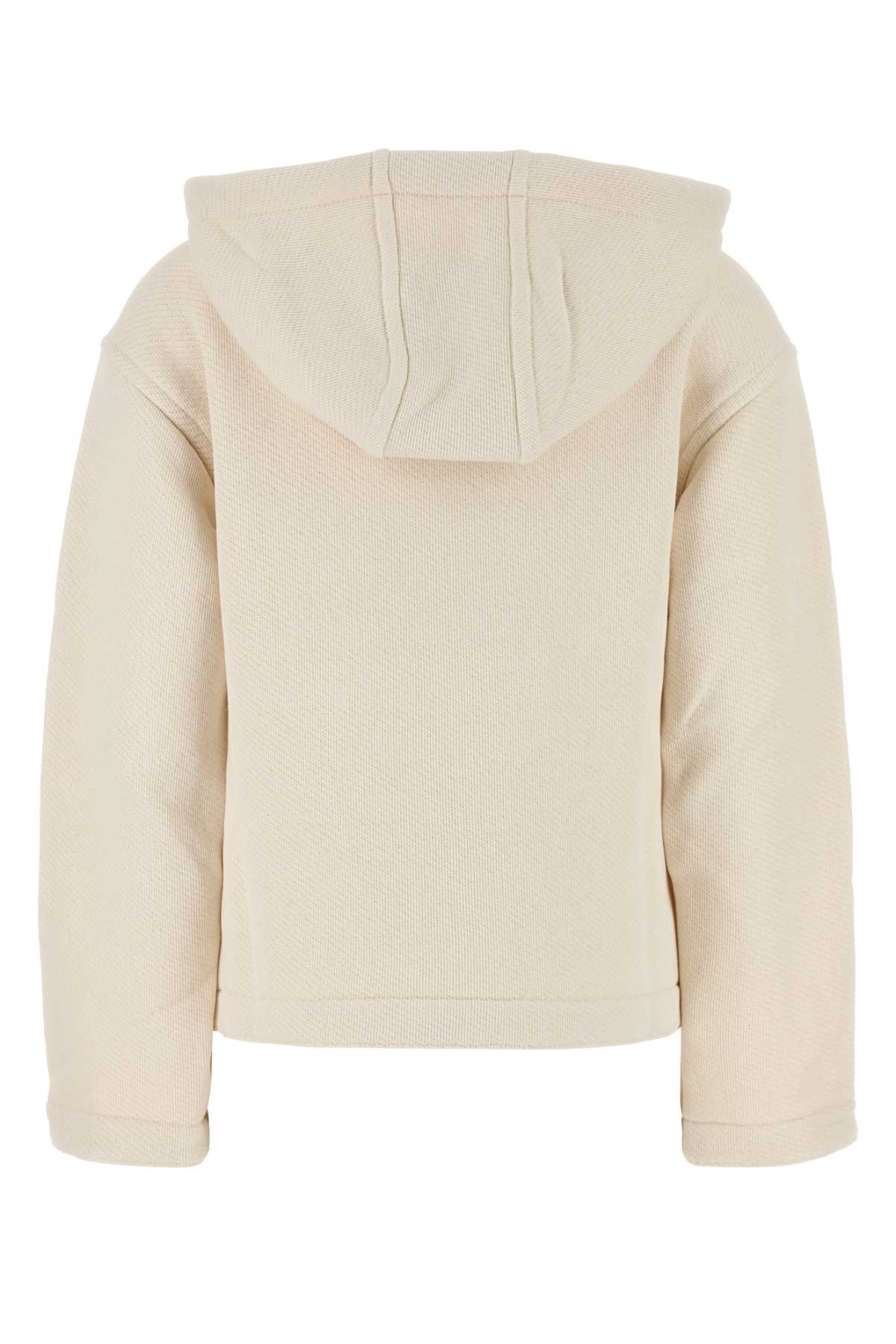 Max Mara Ivory Cotton Blend Gary Sweatshirt In White