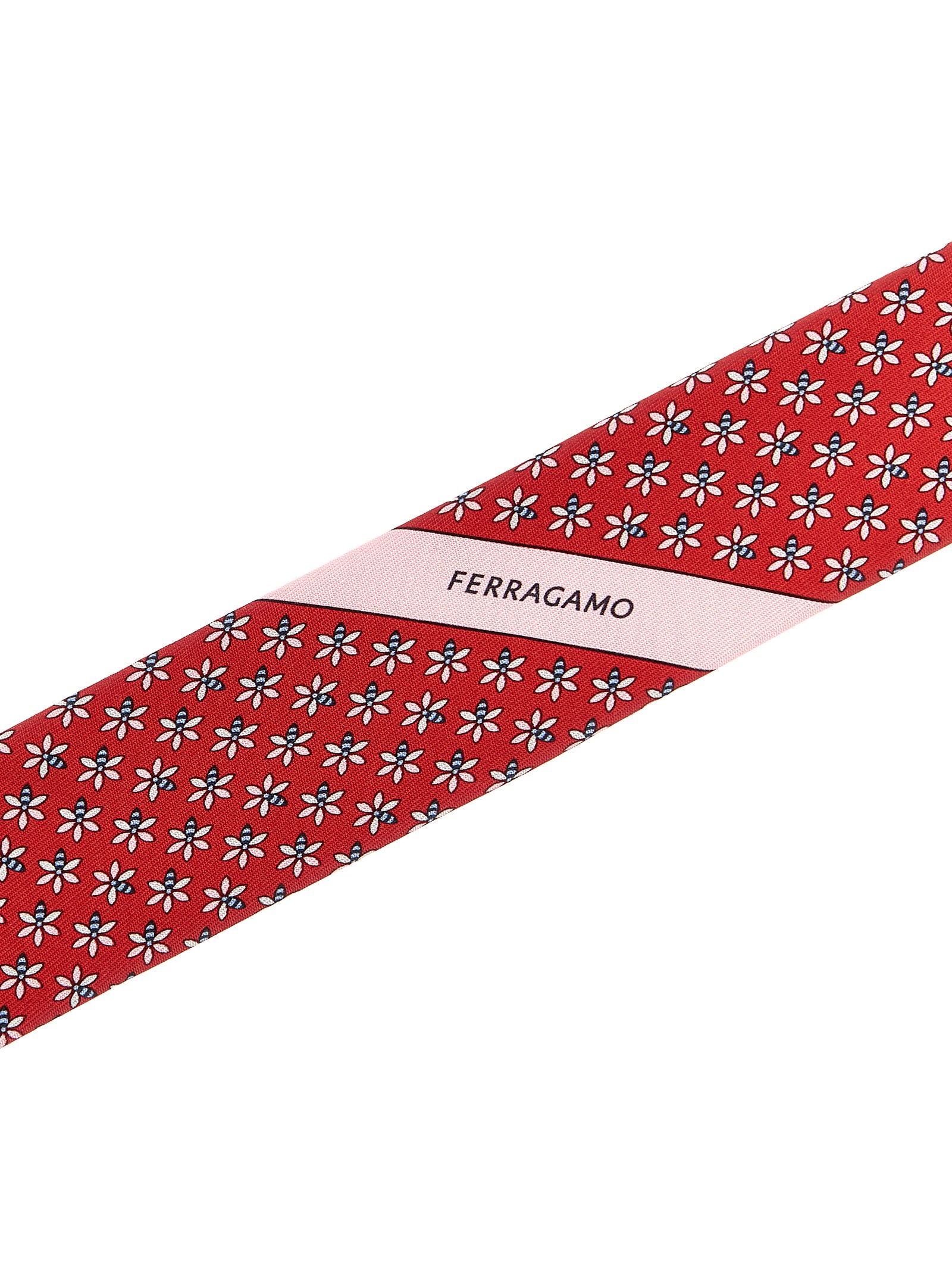 Shop Ferragamo Api Tie In Red