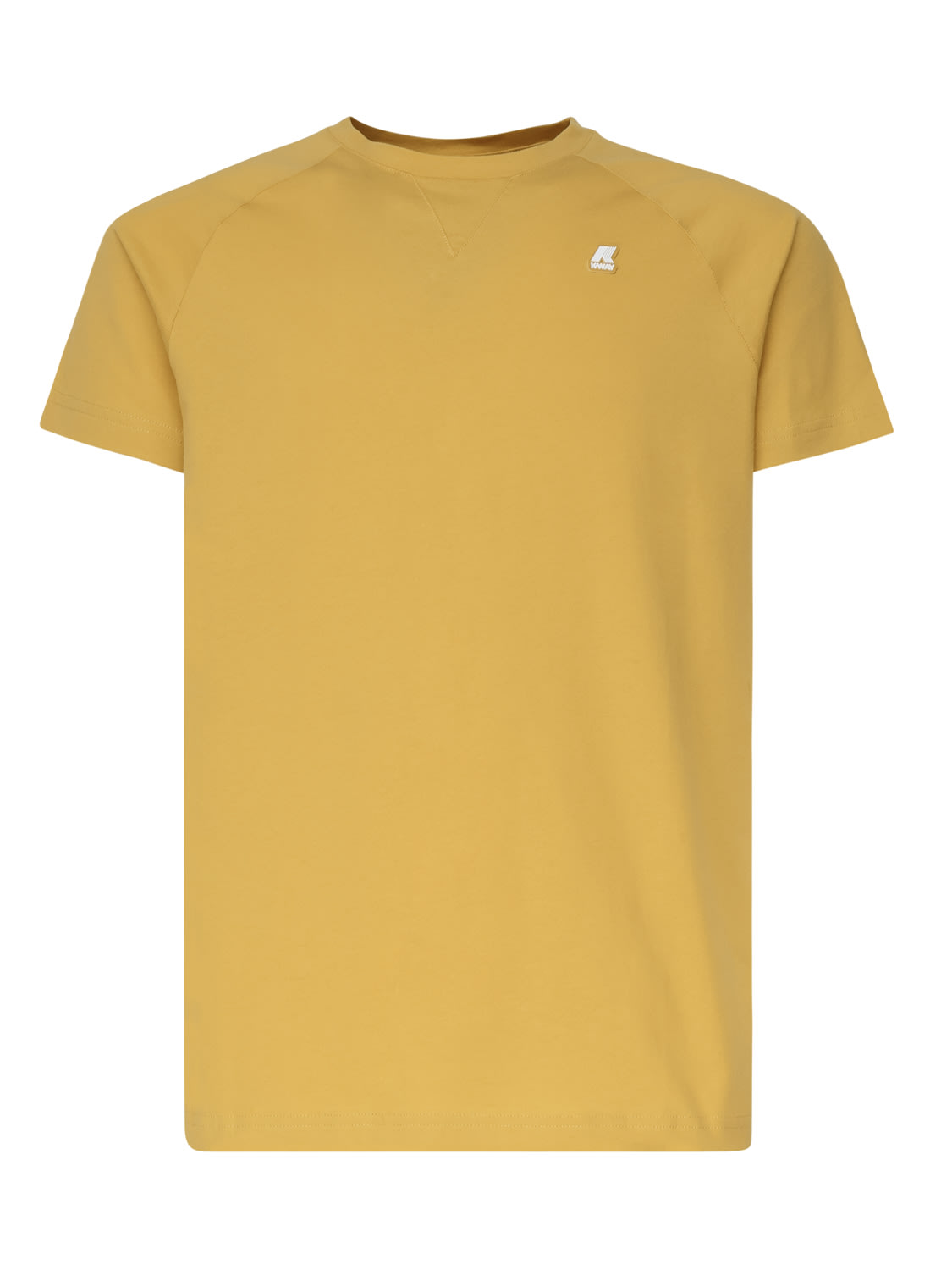Shop K-way T-shirt In Cotton In Yellow Mimosa
