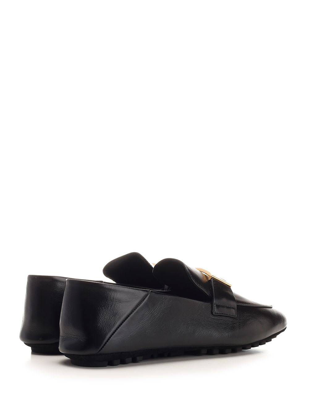 Shop Fendi Baguette Loafer With Ff Motif In Black