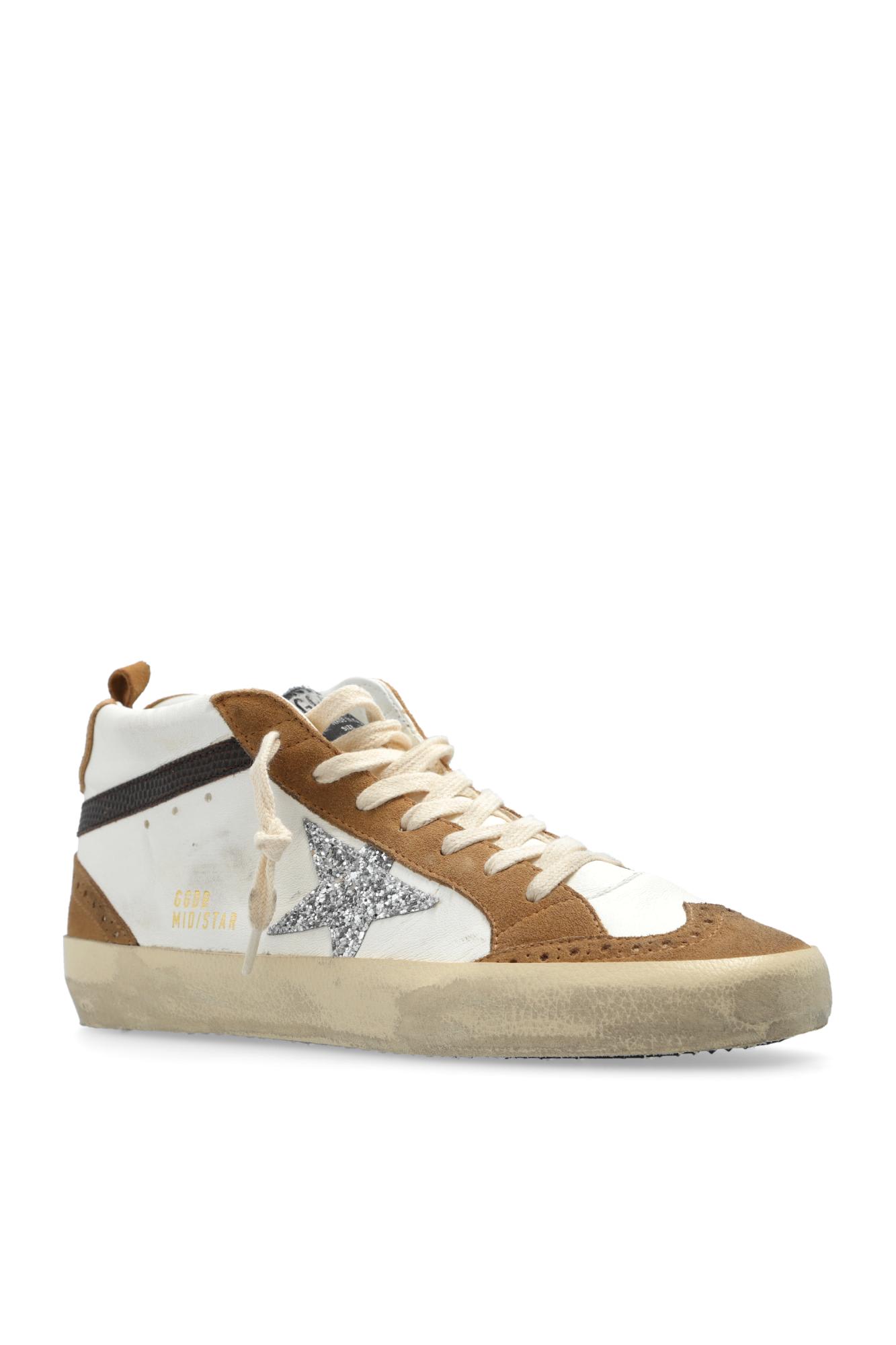 Shop Golden Goose Sports Shoes Mid Star Classic In Bianco