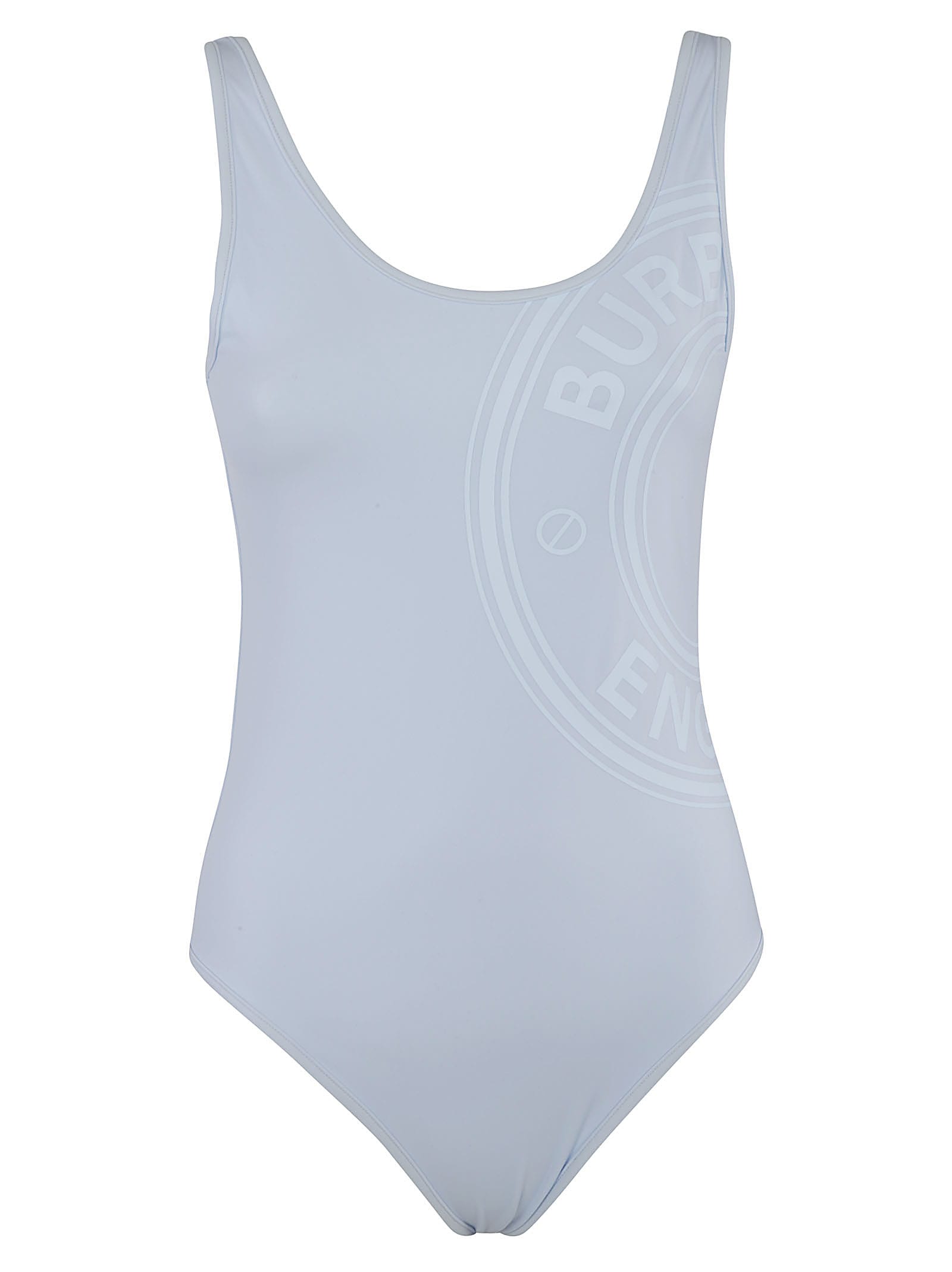 Burberry Jolie Roundel Swimsuit In Pale Blue