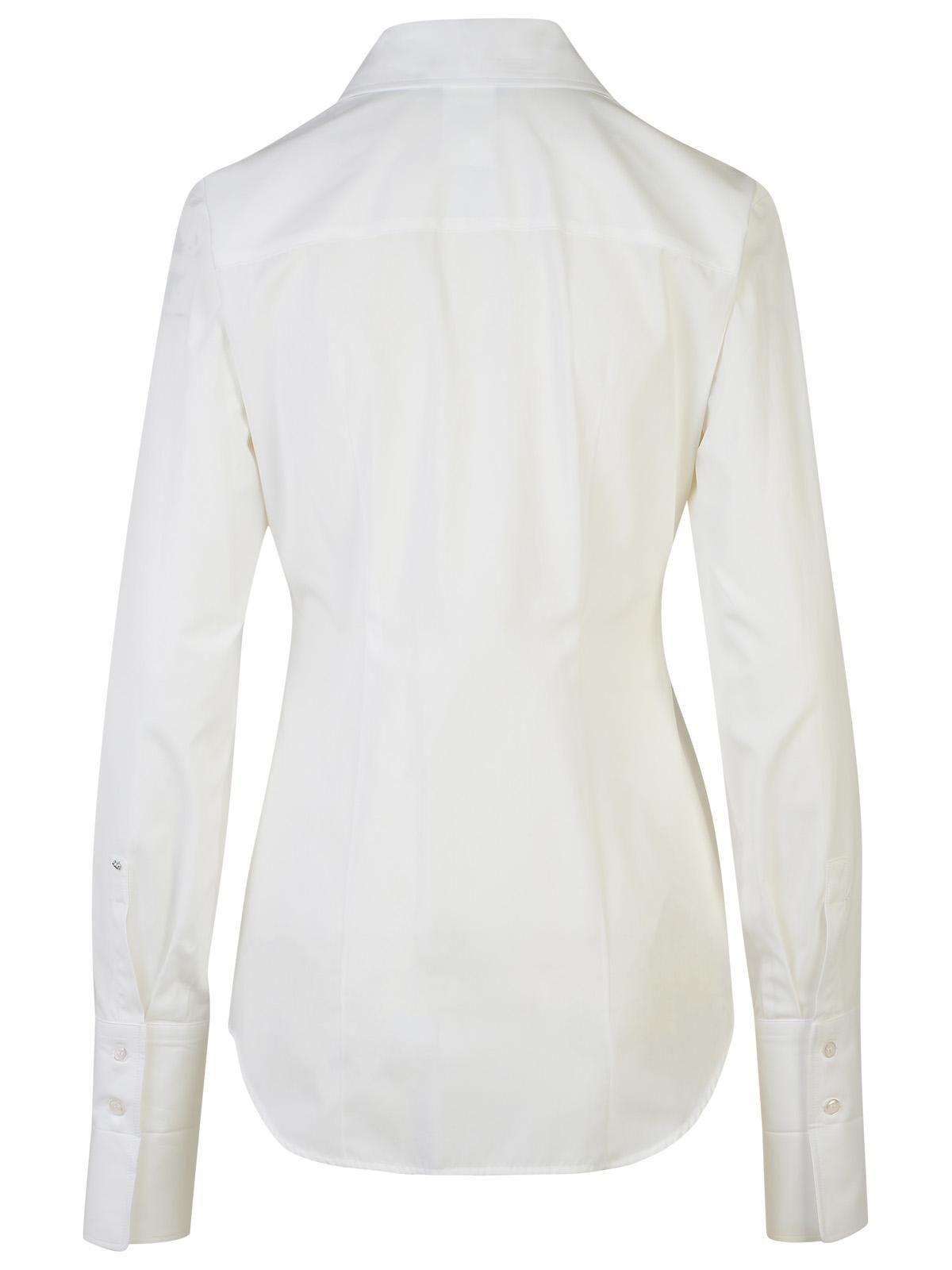 Sportmax Oste Buttoned Long-sleeved Shirt In White