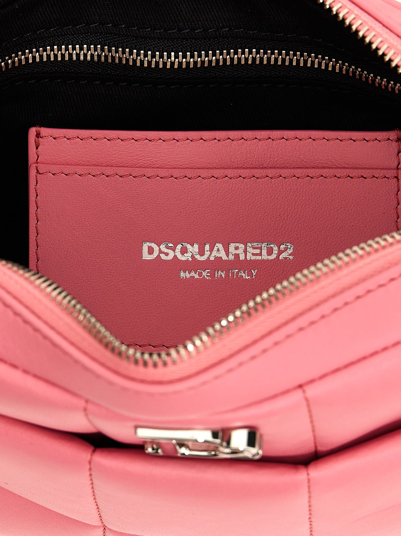Shop Dsquared2 D2 Statement Crossbody Bag In Pink