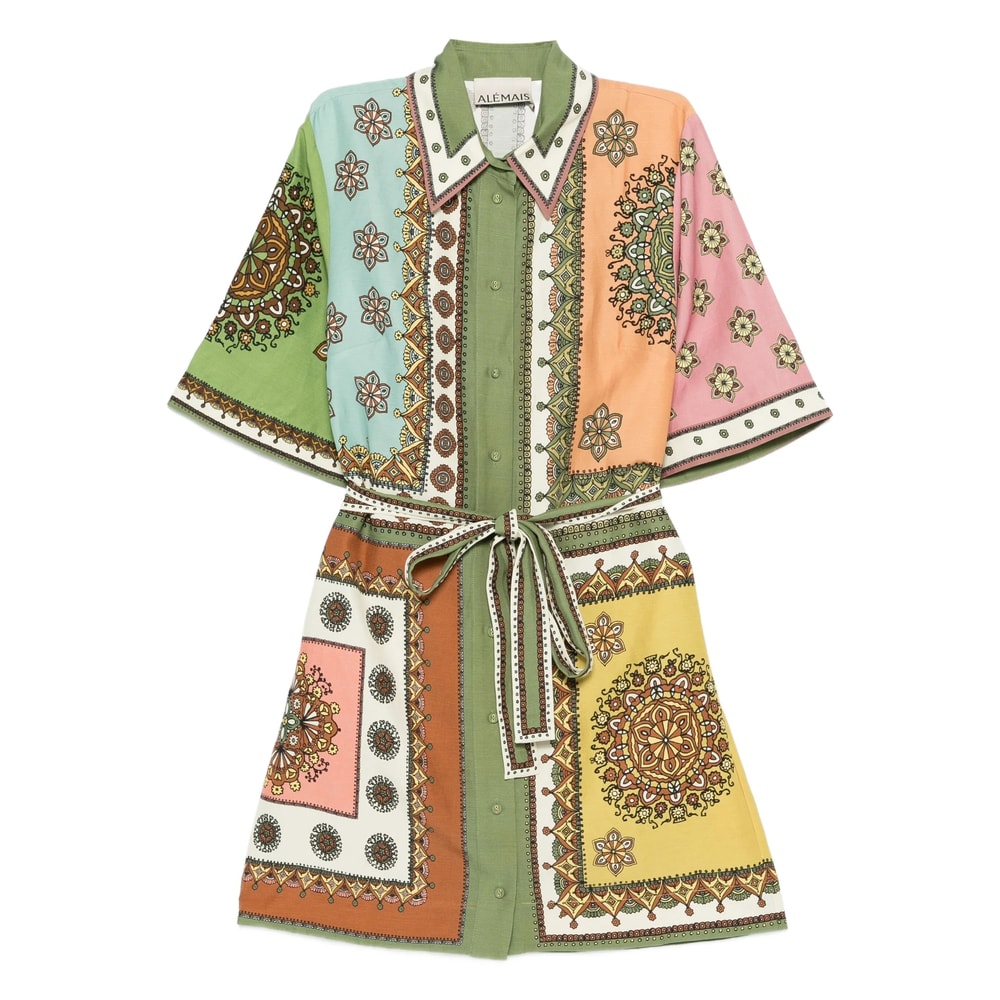 Alemais Contina Printed Mini Dress In Multi