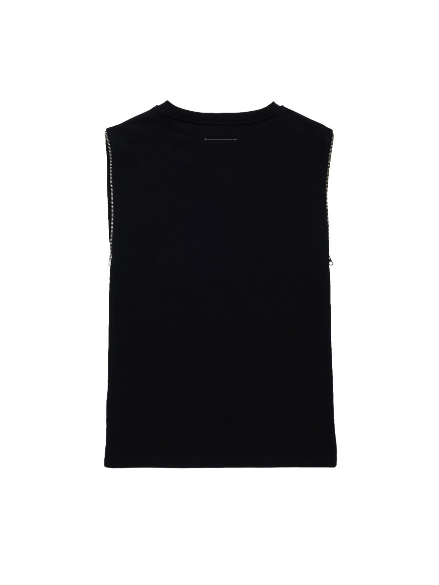 Mm6 Maison Margiela Kids' Dress With Logo In Black
