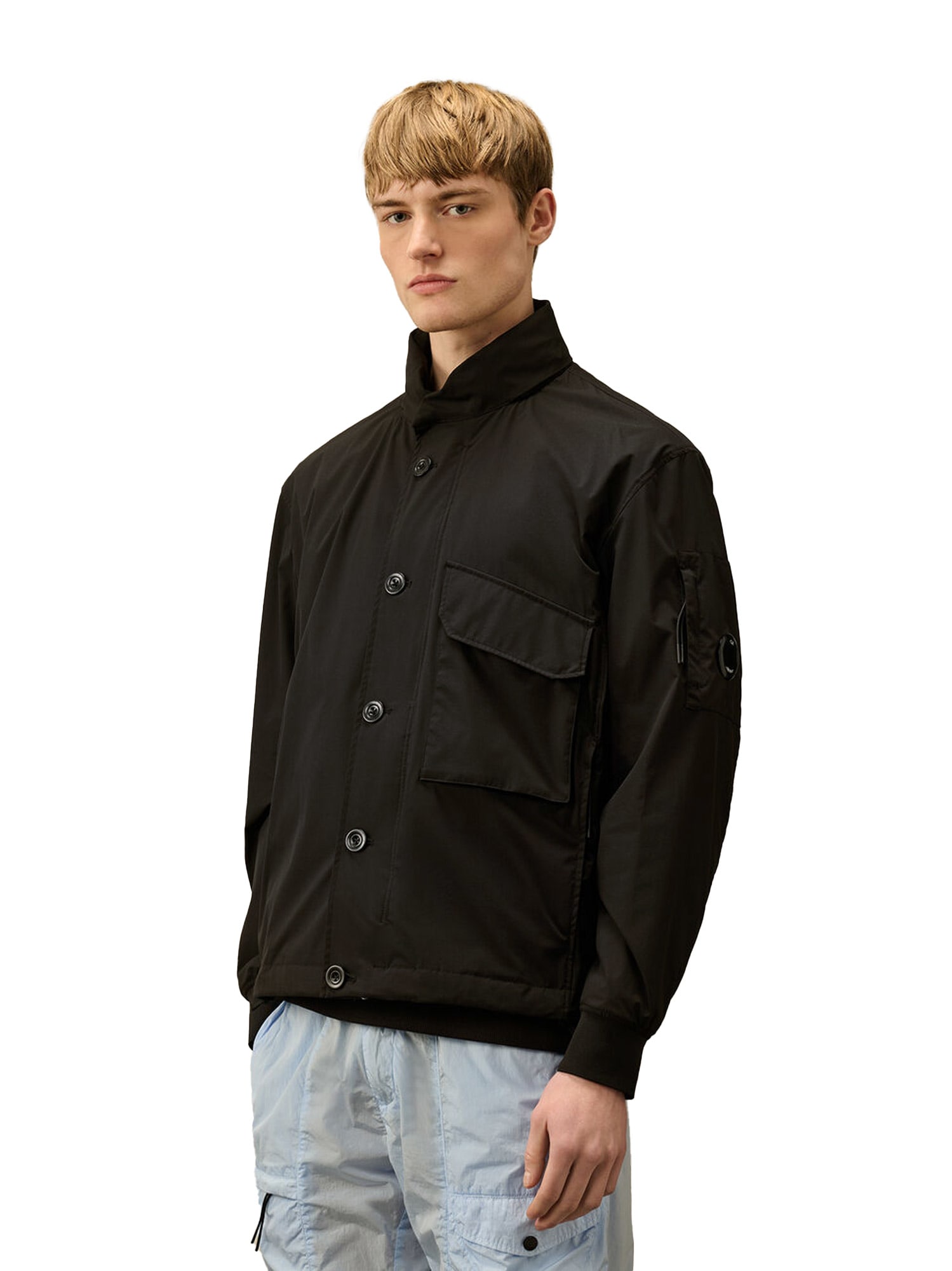 C.p. Company Utility Jacket With High Collar And Pockets
