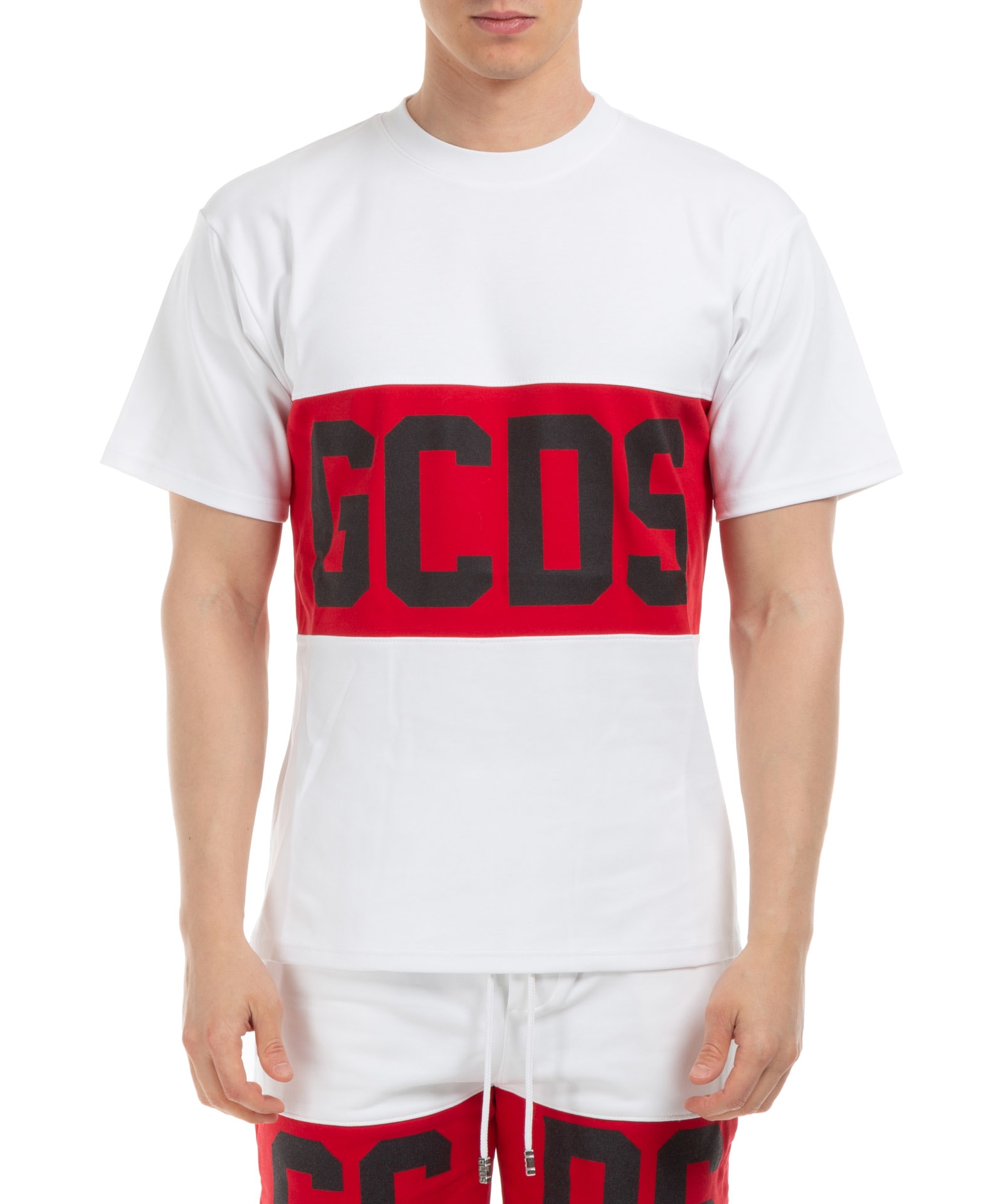 GCDS Band Logo Cotton T-shirt