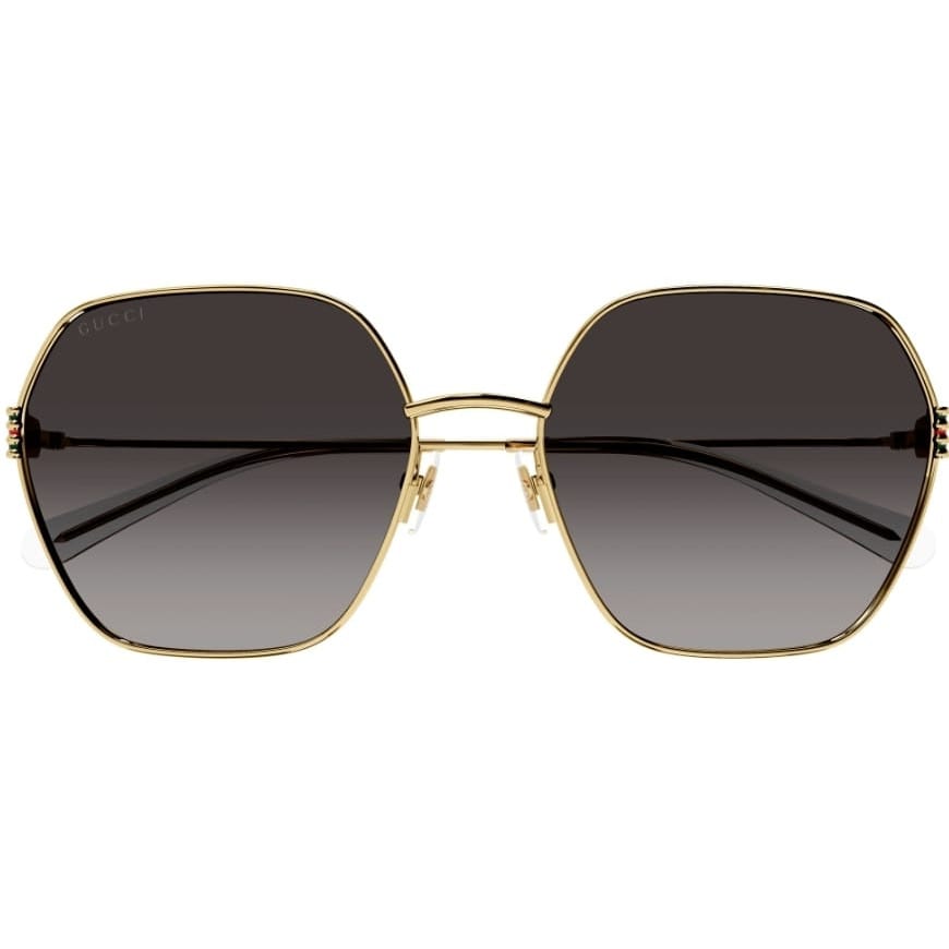 Gucci Gg1285s 001 Sunglasses In Gold