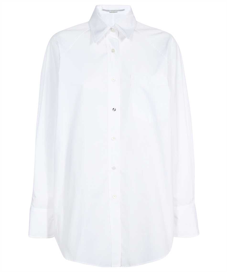 Shop Stella Mccartney Long Sleeve Cotton Shirt In White