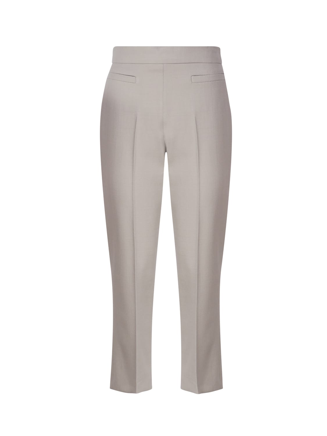 Straight-leg Cropped Tailored Trousers