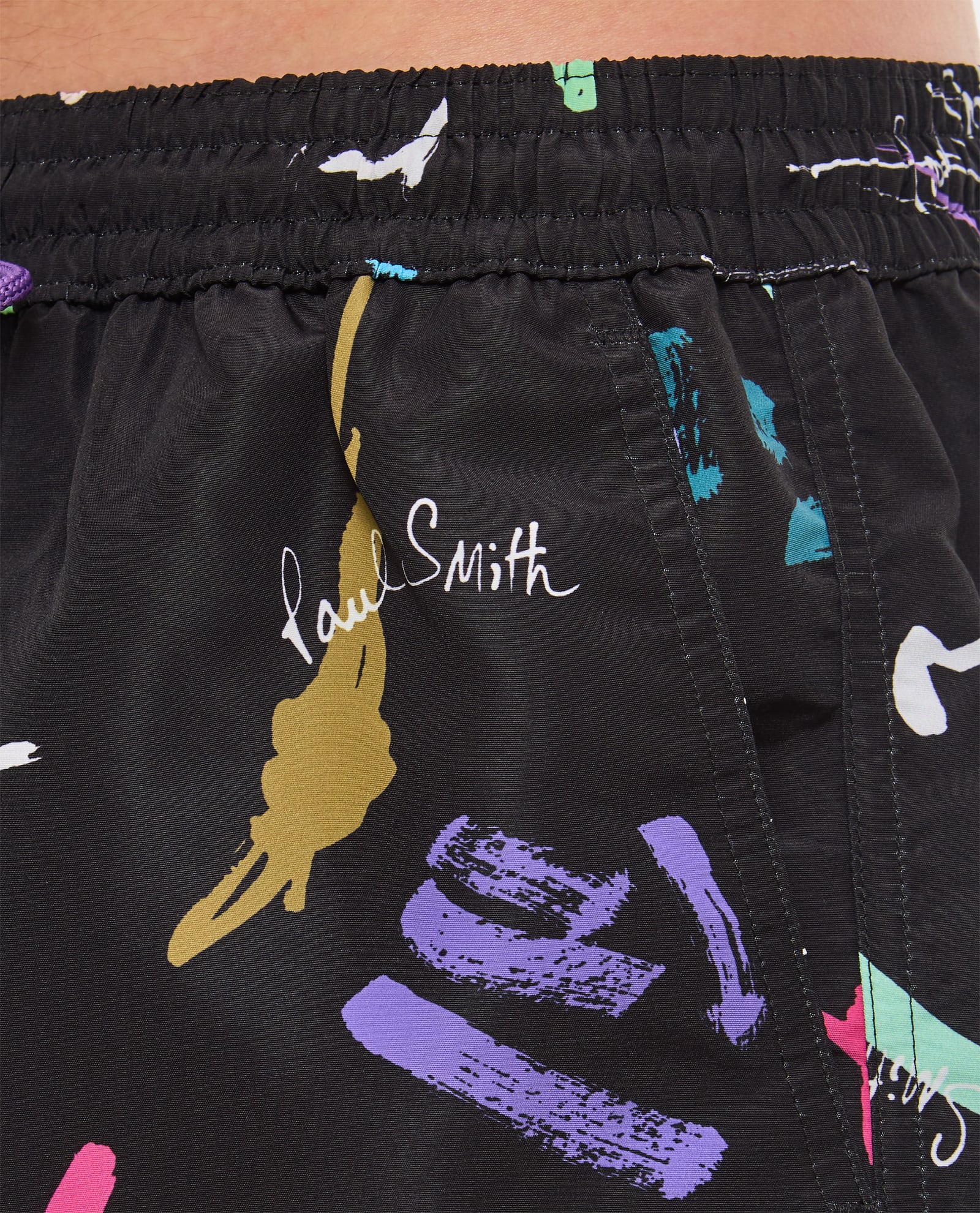 Shop Paul Smith Swim Short Paint Mark In Black