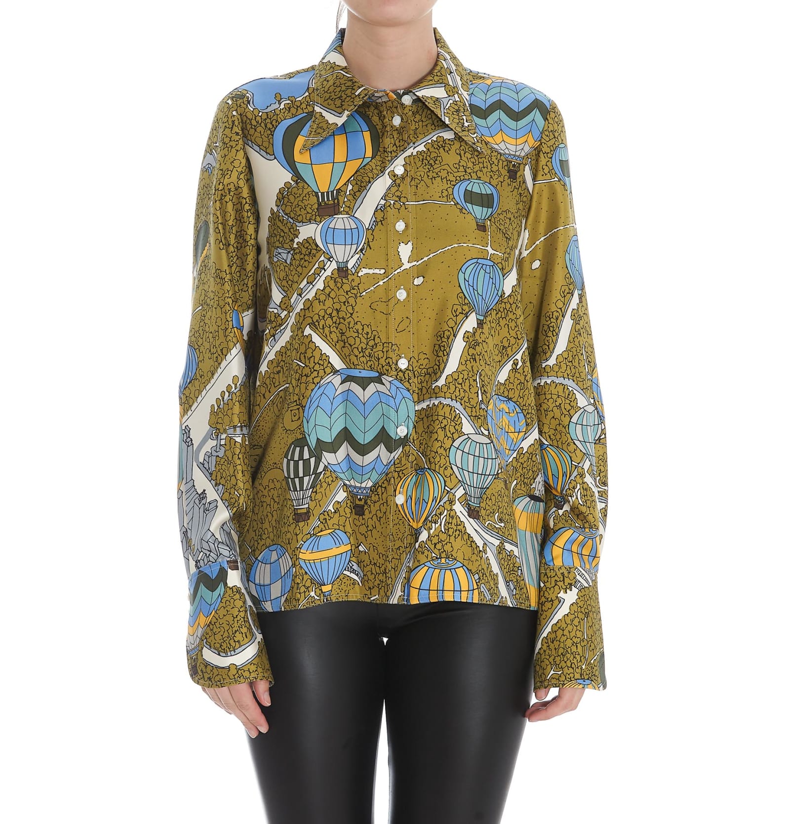 Tory Burch balloons In The Sky Silk Shirt | Smart Closet