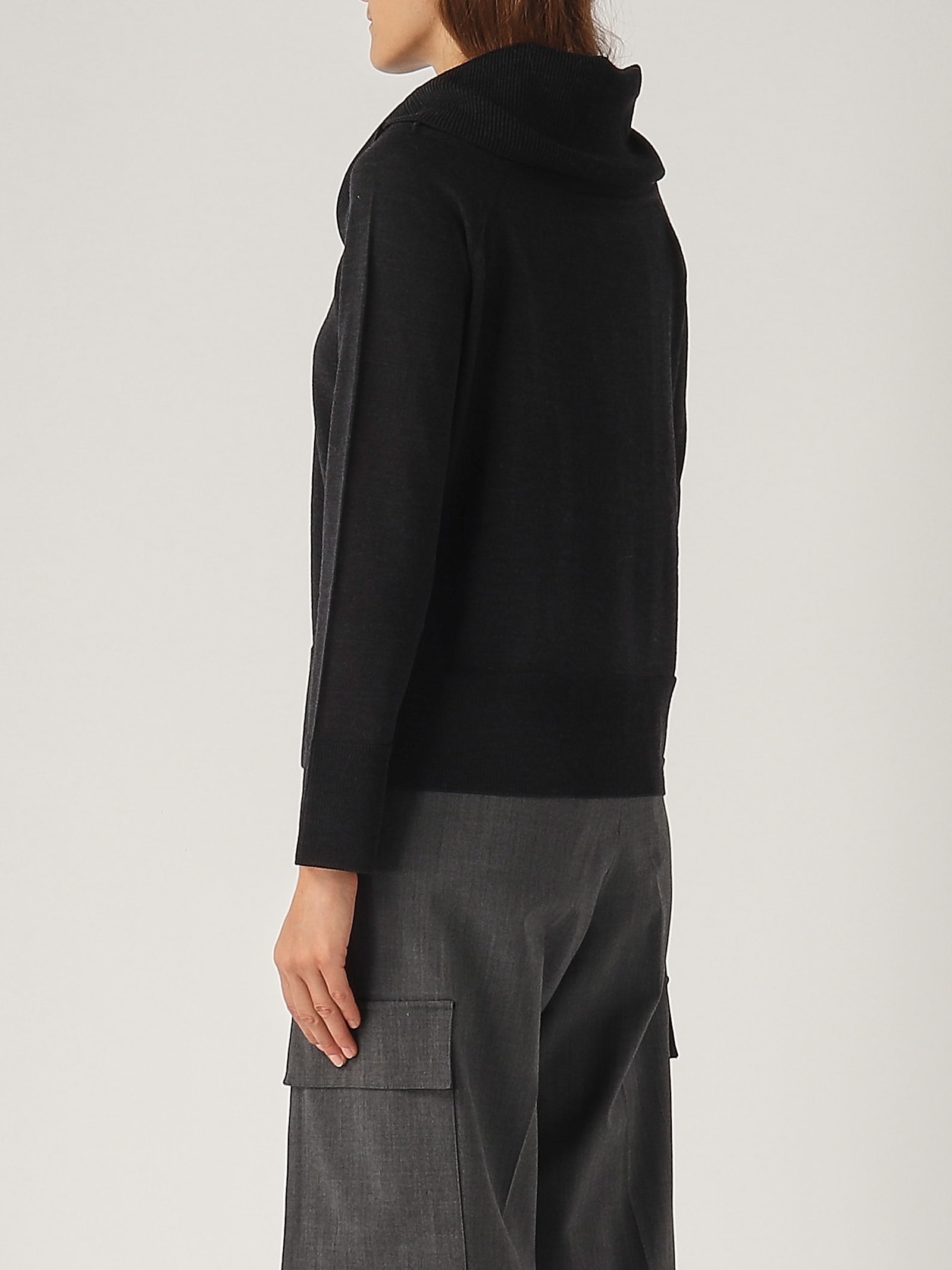 Shop Max Mara Rivetto Sweater In Antracite