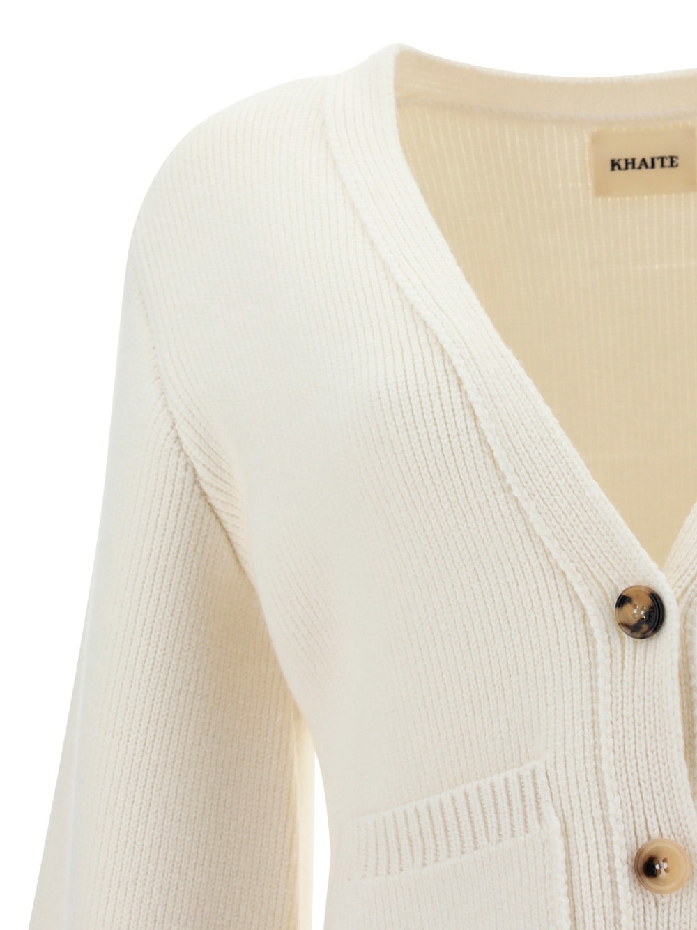 Shop Khaite Scarlet Cardigan In White