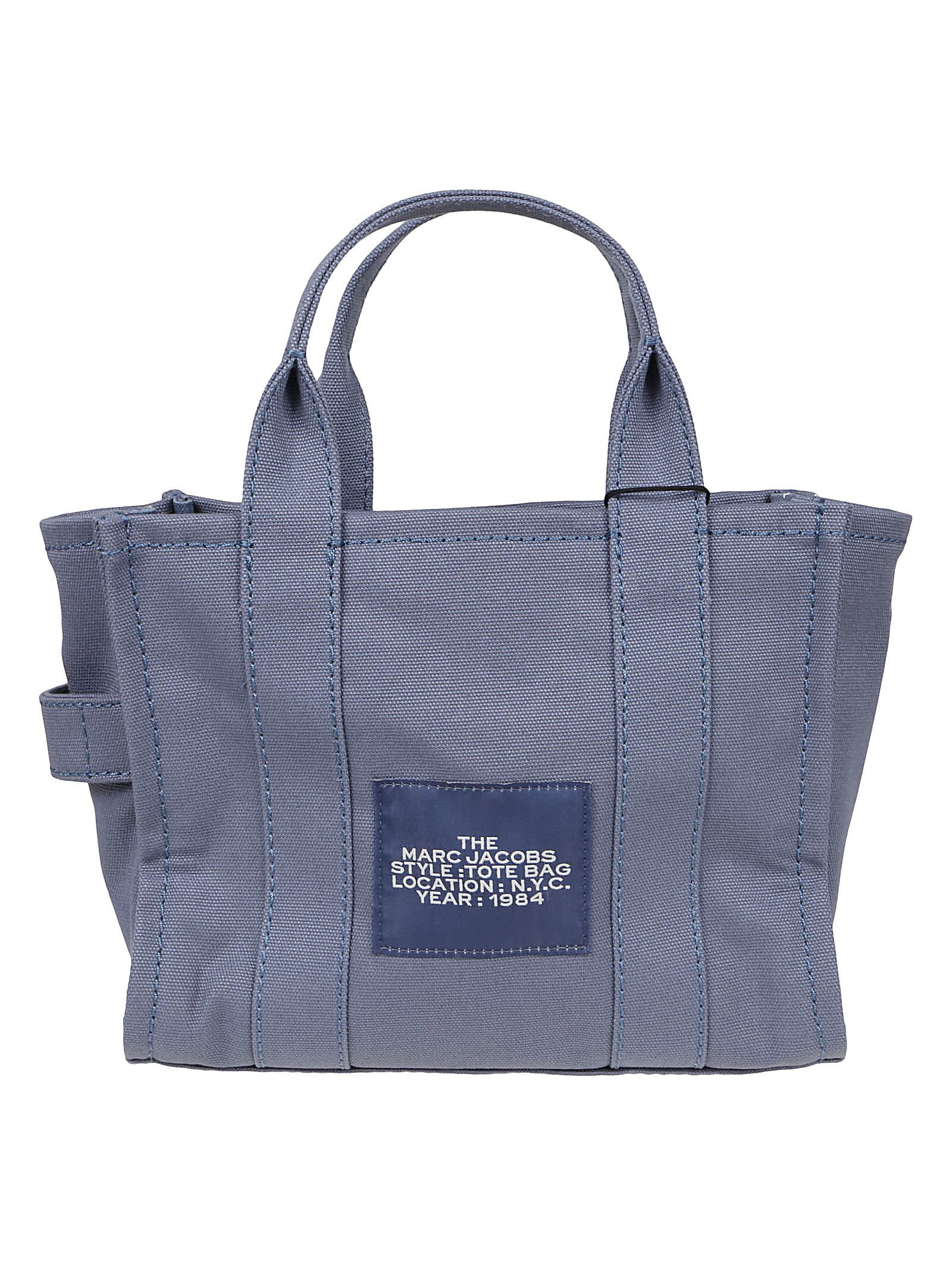 Shop Marc Jacobs The Small Tote In Blue Shadow