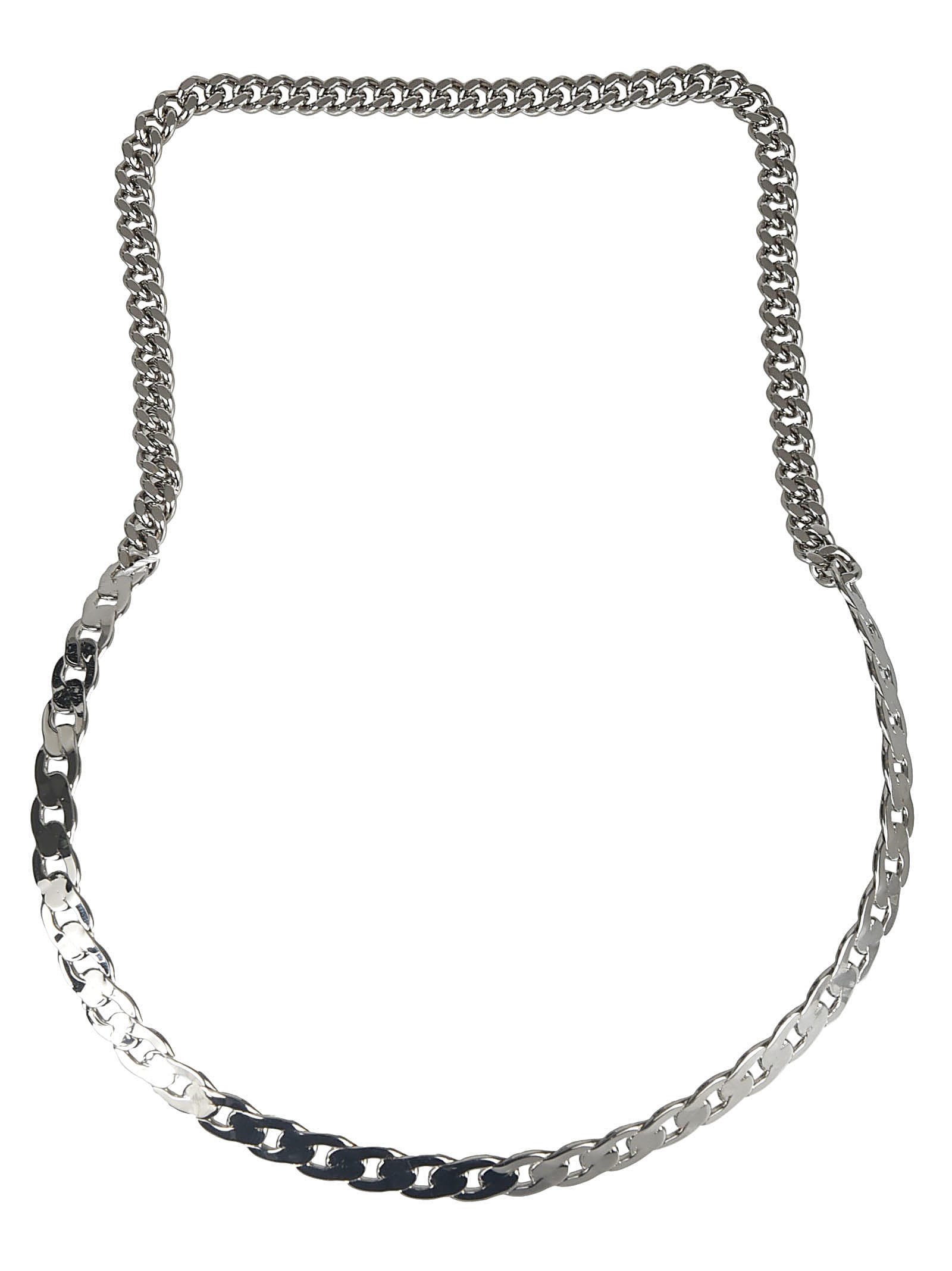 Maison Margiela Classic Chain Necklace In Silver