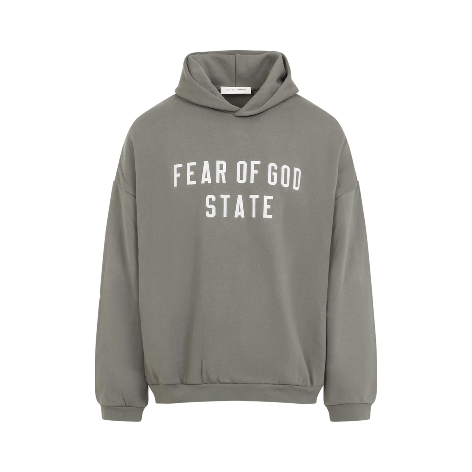 Fear Of God Moss Green Cotton 90s Fit Fleece Hoodie In Green