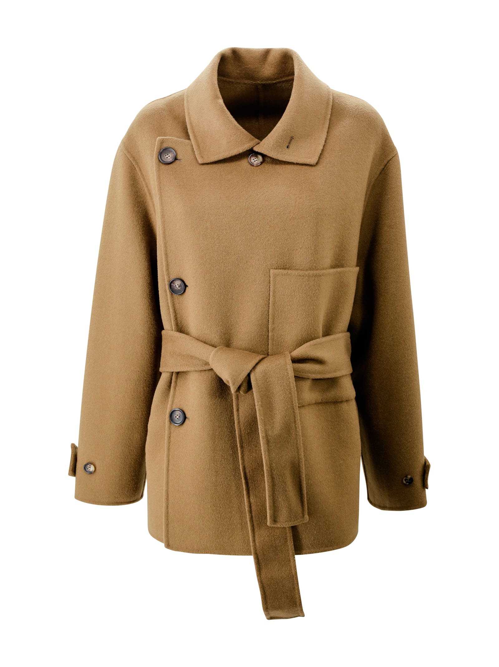 Double-breasted Wool Coat