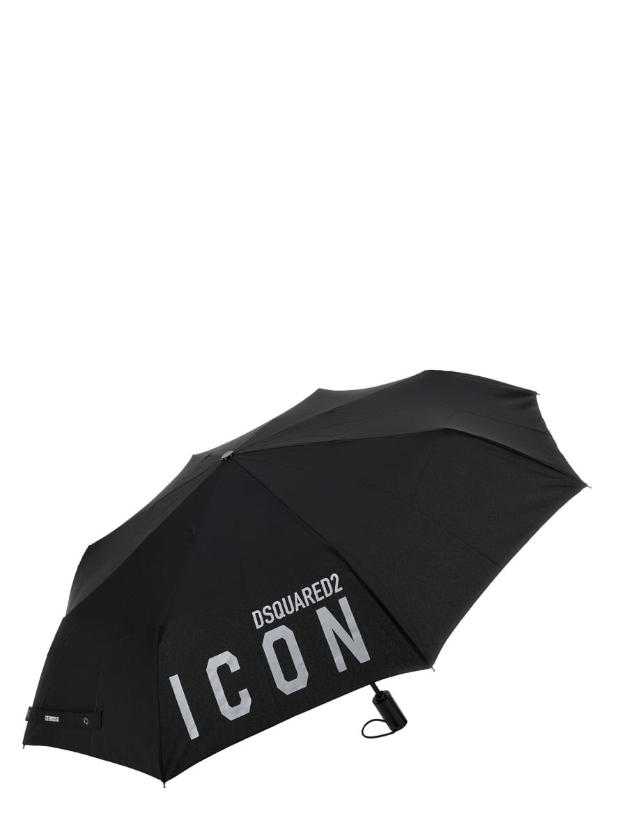 Dsquared2 Umbrella With Logo In Black