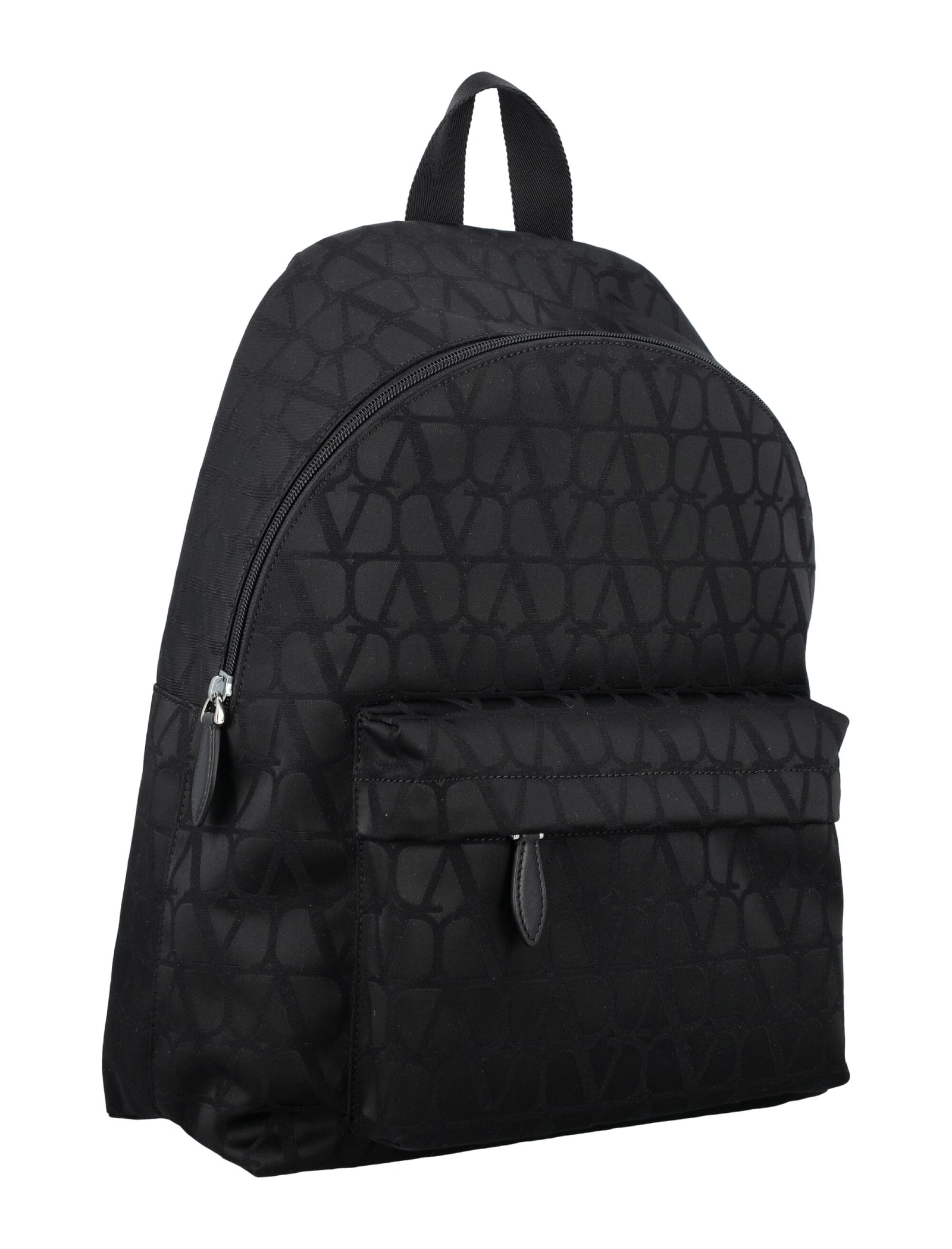 Shop Valentino Toile Iconographe Backpack In Black