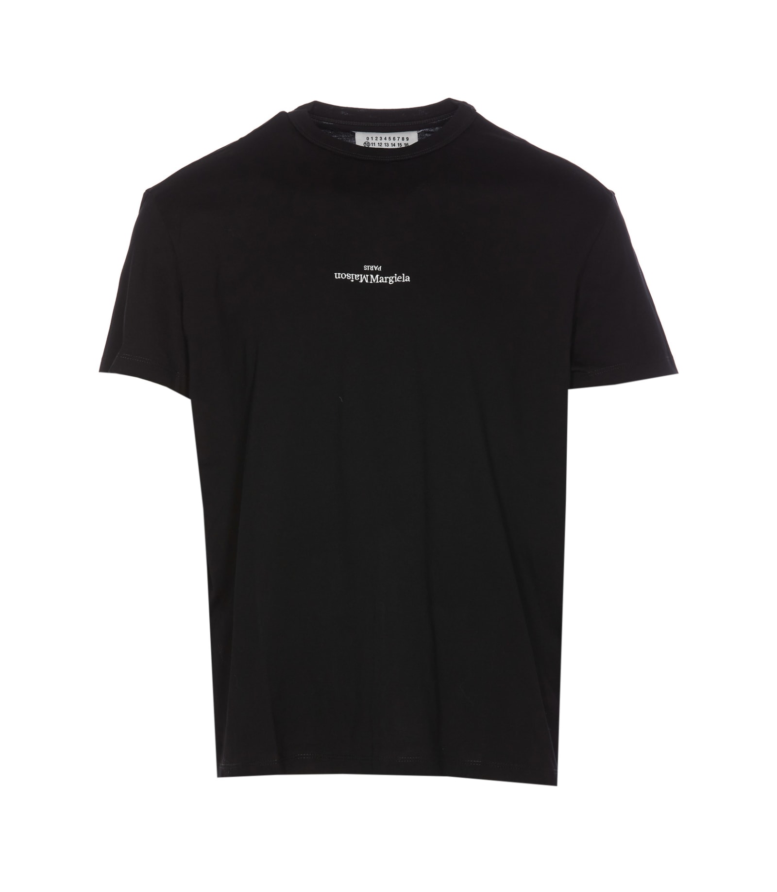 Shop Maison Margiela Distorted Logo T-shirt In Black